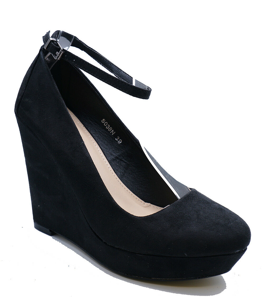 black platform evening shoes