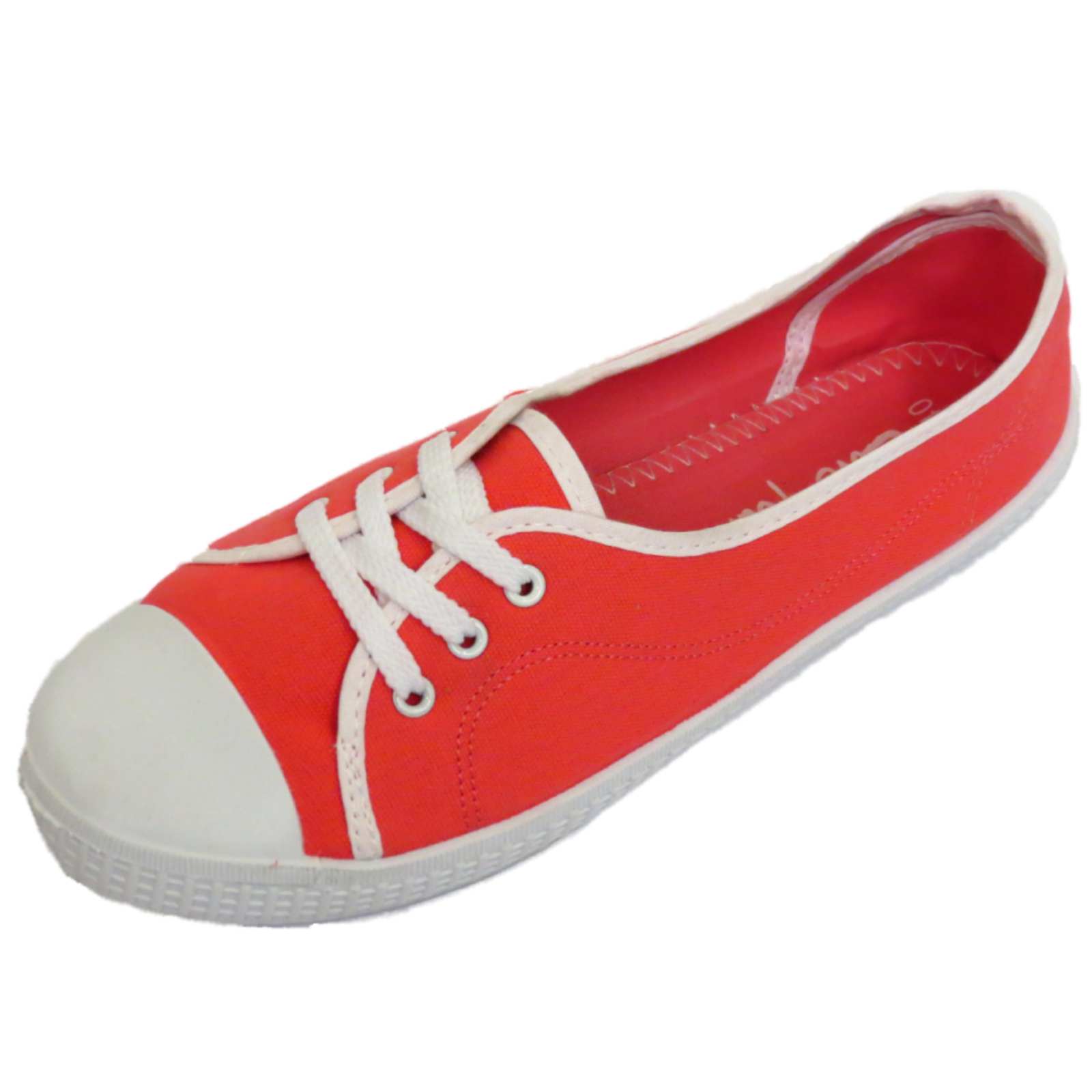 ladies red casual shoes