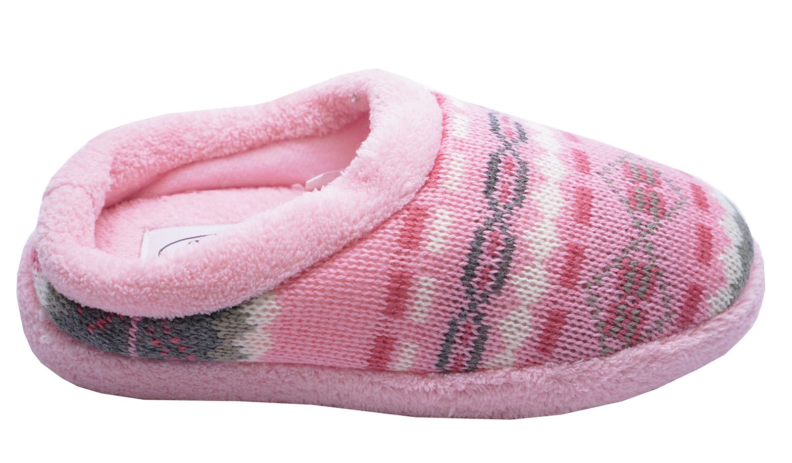 Kids Girls Winter Cosy Cute Slip On Slippers Mules Soft Warm Indoor Shoes Size