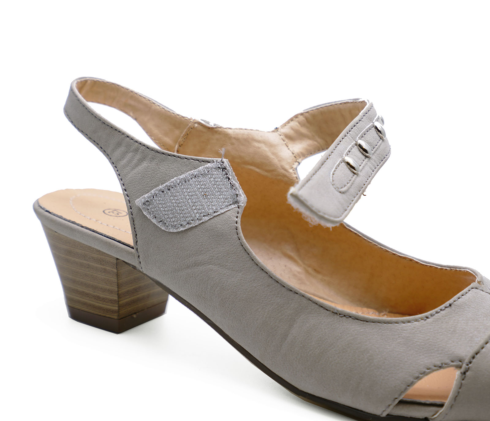 light grey low heel shoes