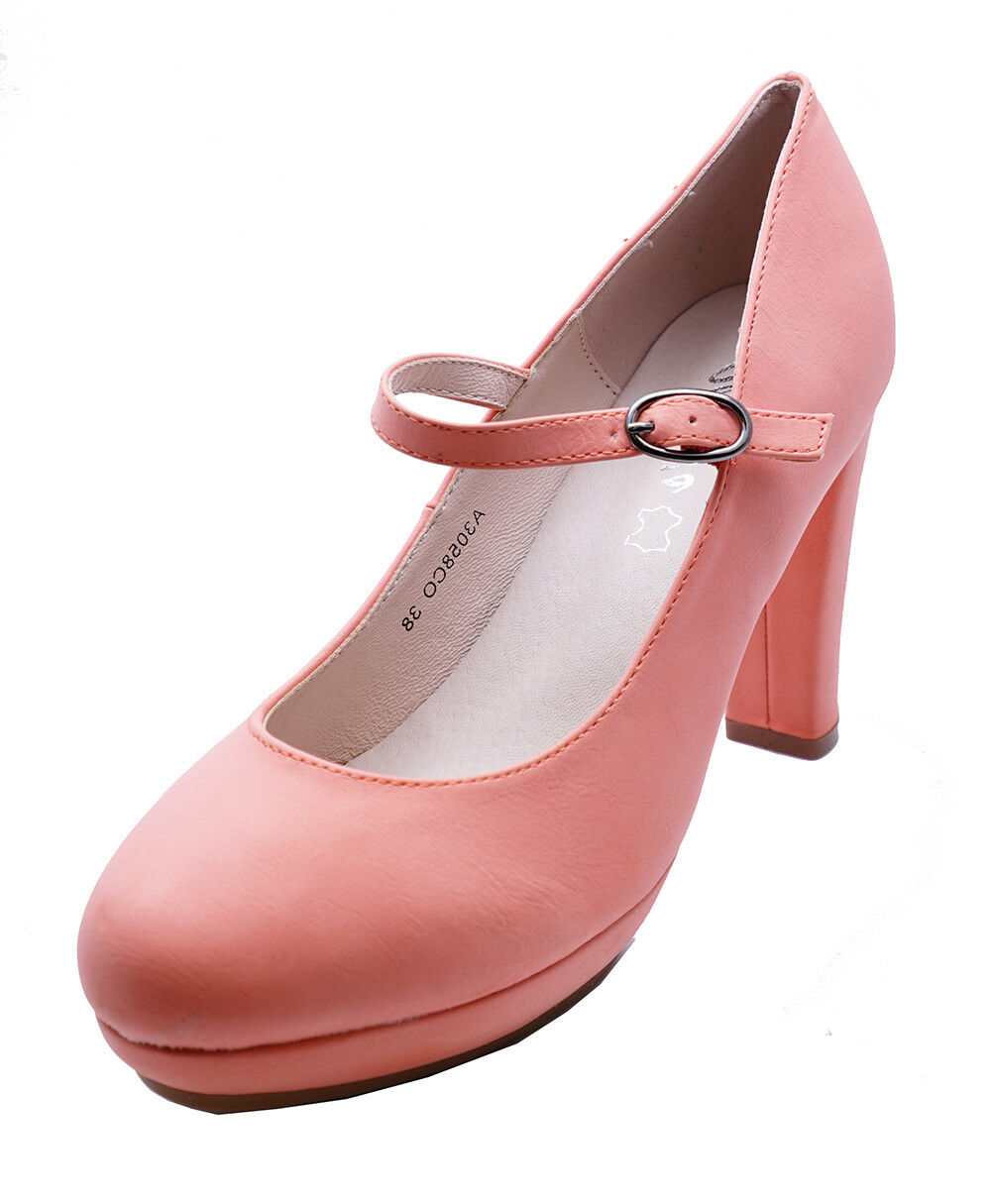 LADIES CORAL HIGH-HEEL MARY-JANE COMFY 