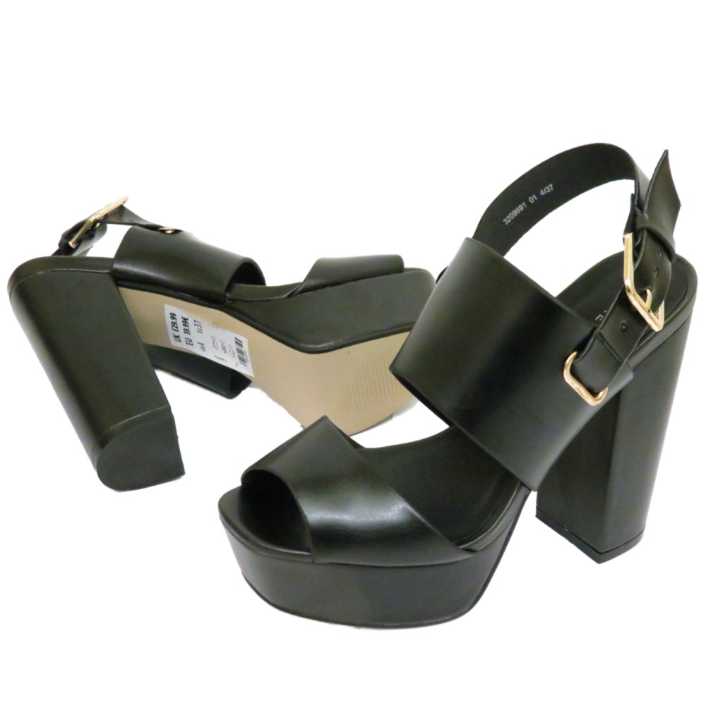 block heel sandals size 2