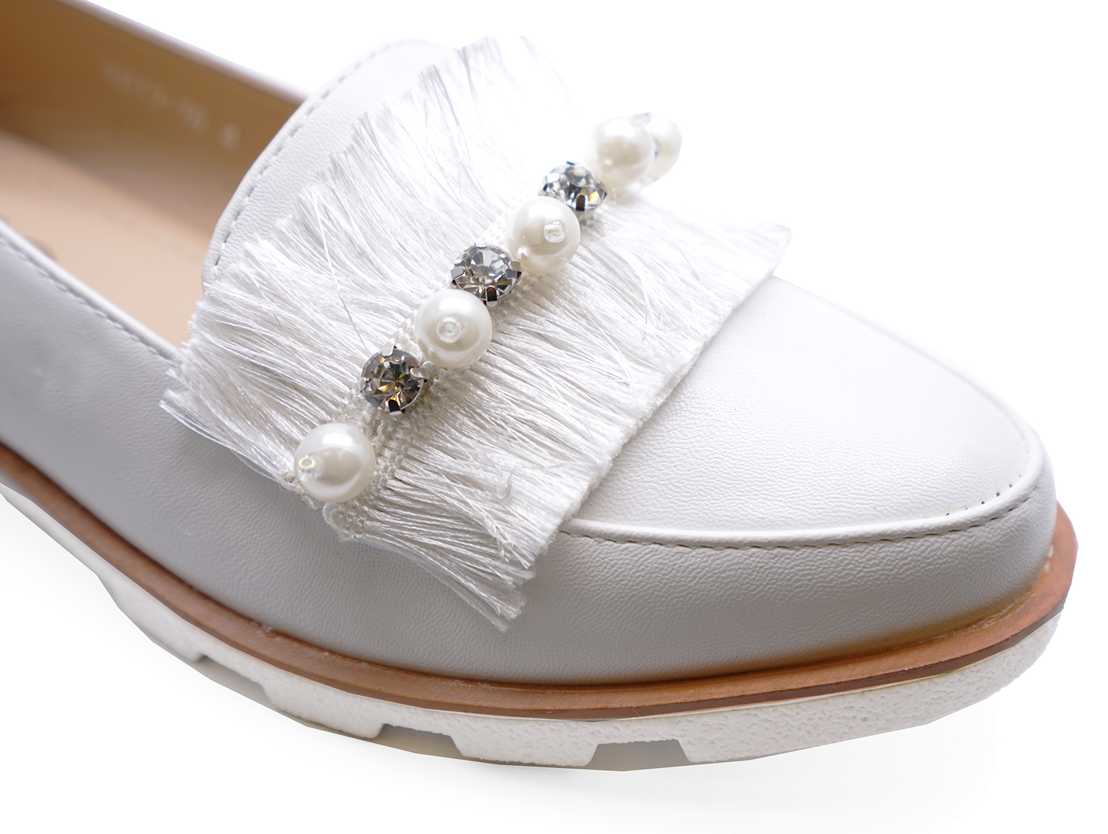 LADIES WHITE SLIP-ON SATIN LOAFERS SMART CASUAL FLAT COMFY ...