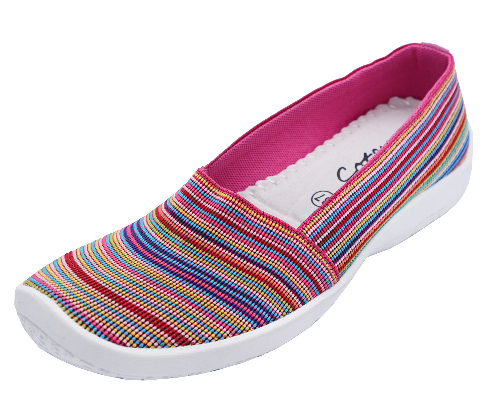 ladies pink flat shoes uk