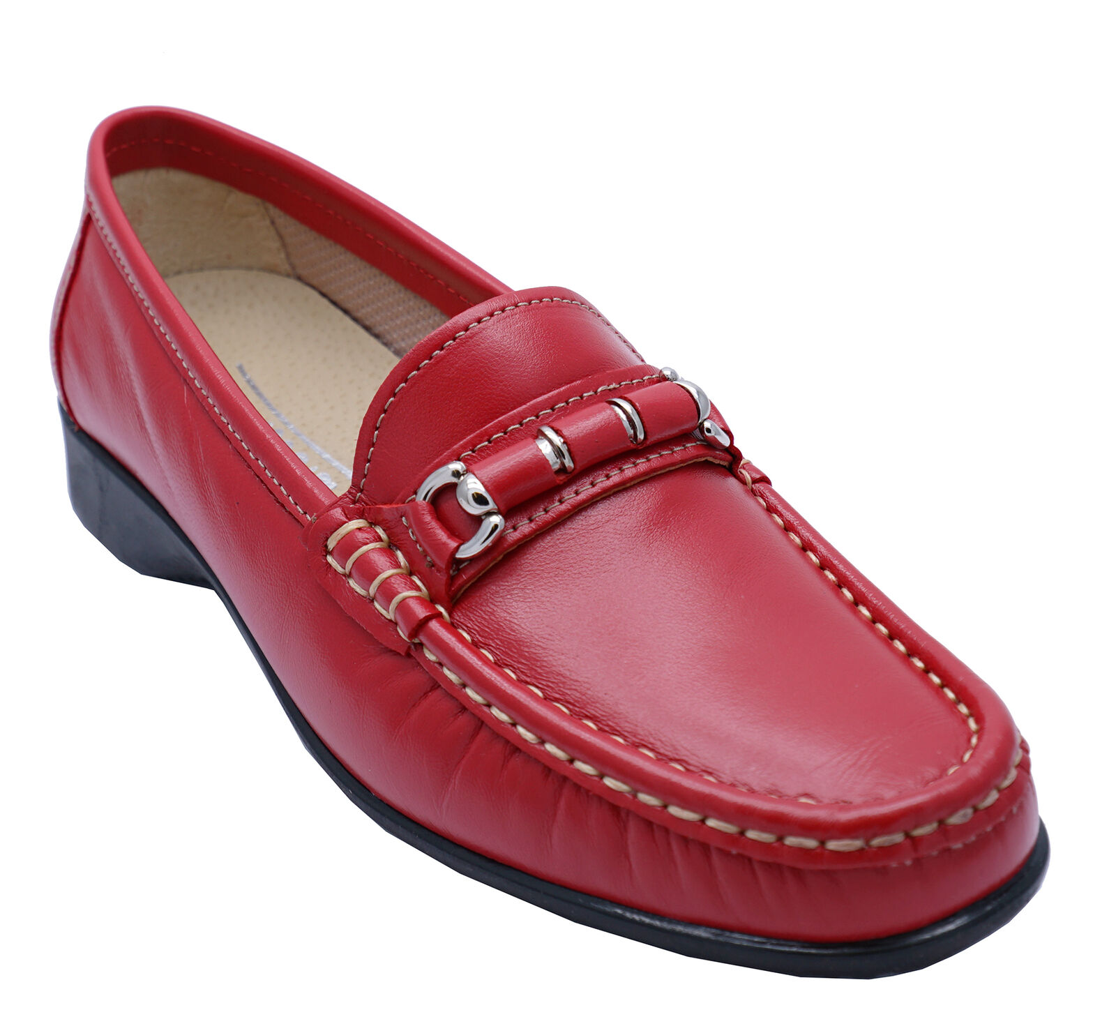 red leather shoes        <h3 class=