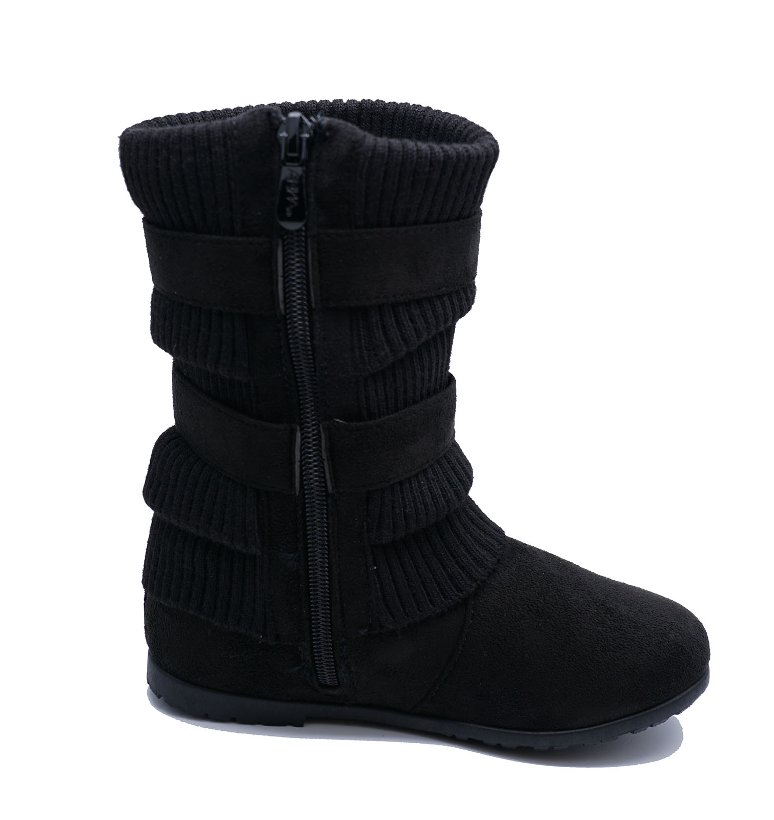 kids black winter boots