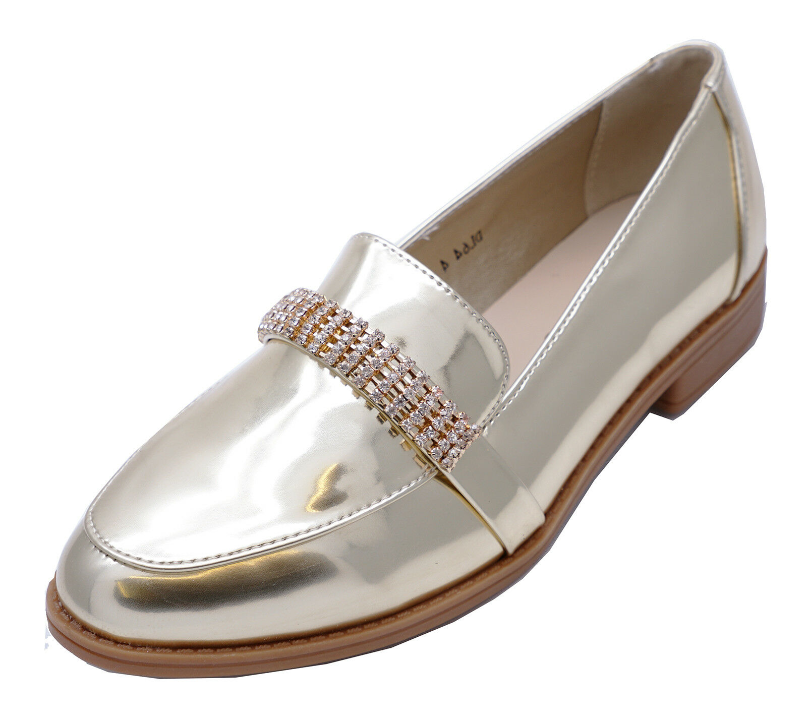womens gold slip on shoes