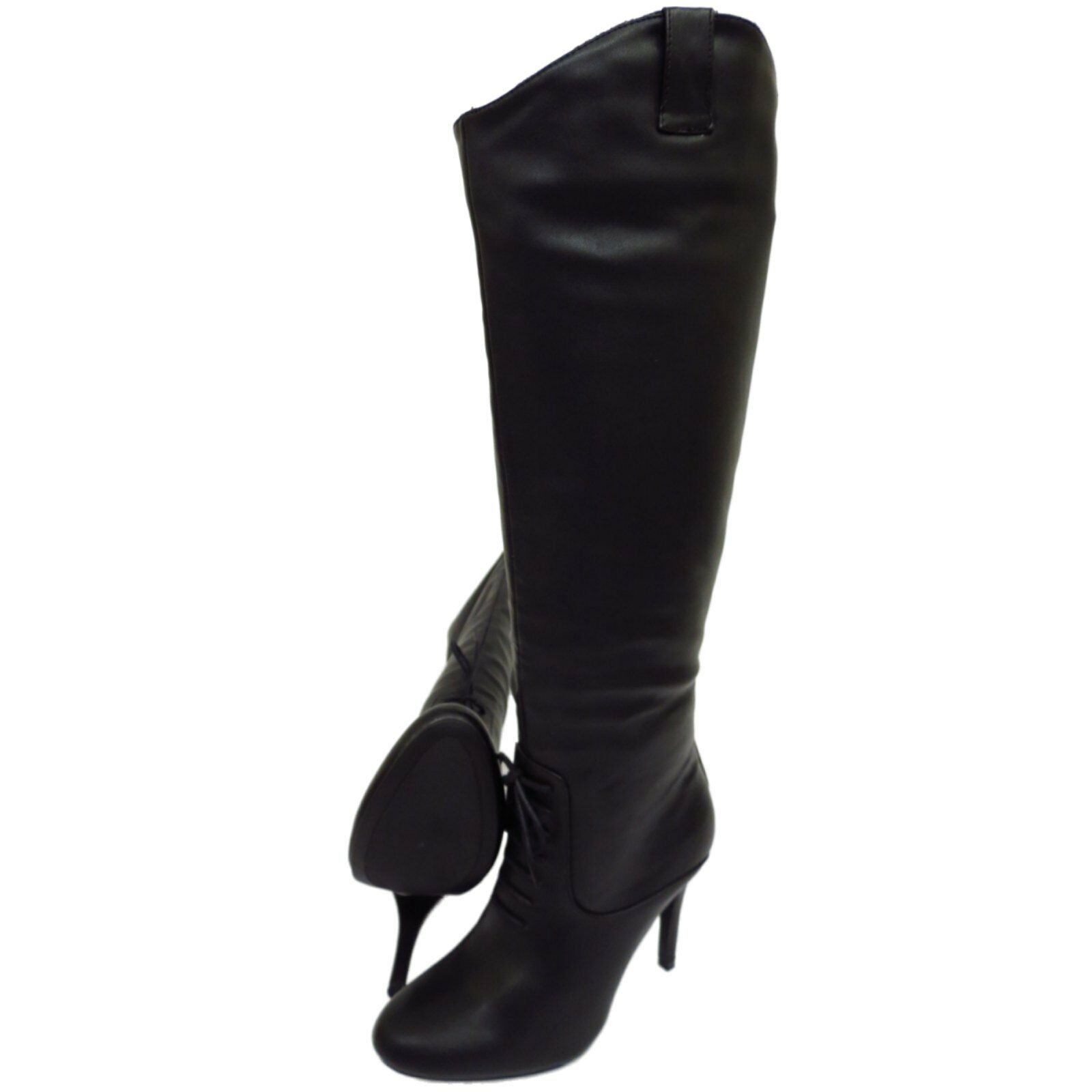 tall black stiletto boots