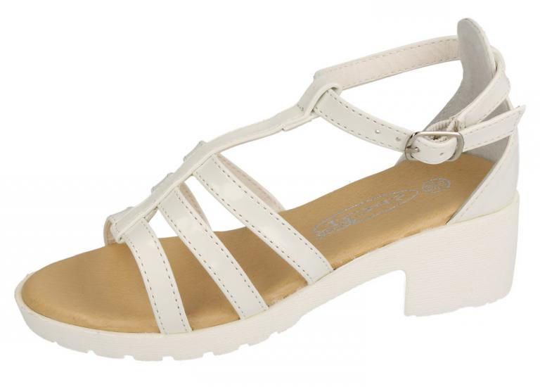 GIRLS GOLD DIAMANTE PLATFORM WEDGE CASUAL SUMMER PARTY SANDALS KIDS SIZE 10-3