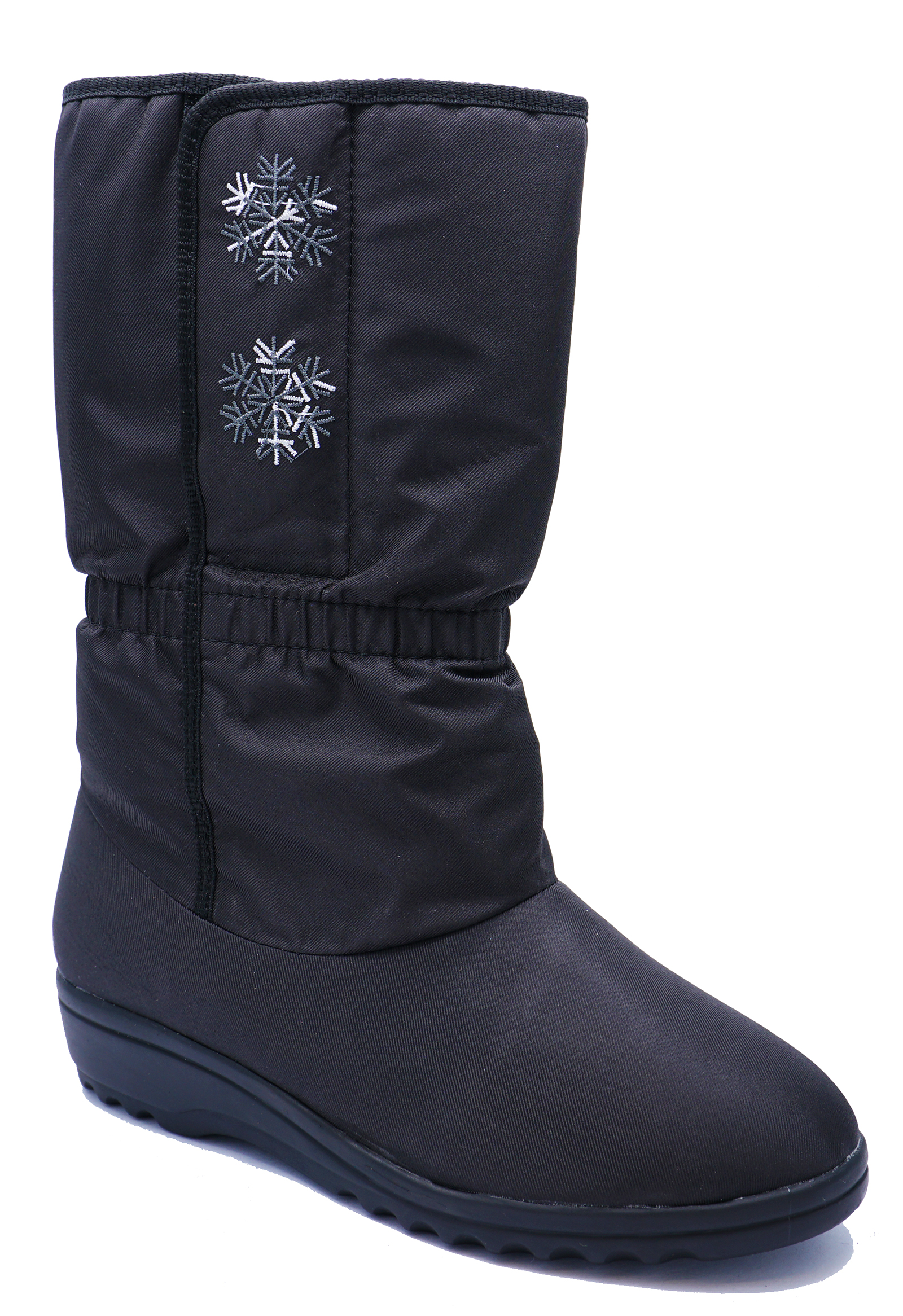 LADIES BLACK WATERPROOF BREATHABLE WINTER SNOW THERMAL BLIZZARD BOOTS ...