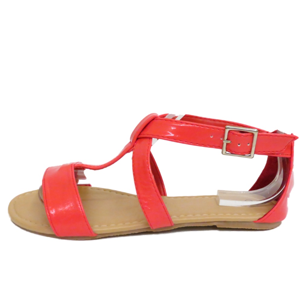 WOMENS FLAT CORAL T-BAR STRAPPY SUMMER SANDALS FLIP-FLOPS HOLIDAY SHOES UK 3-8