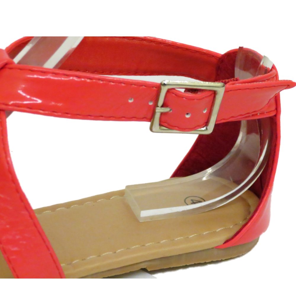 coral sandals flat