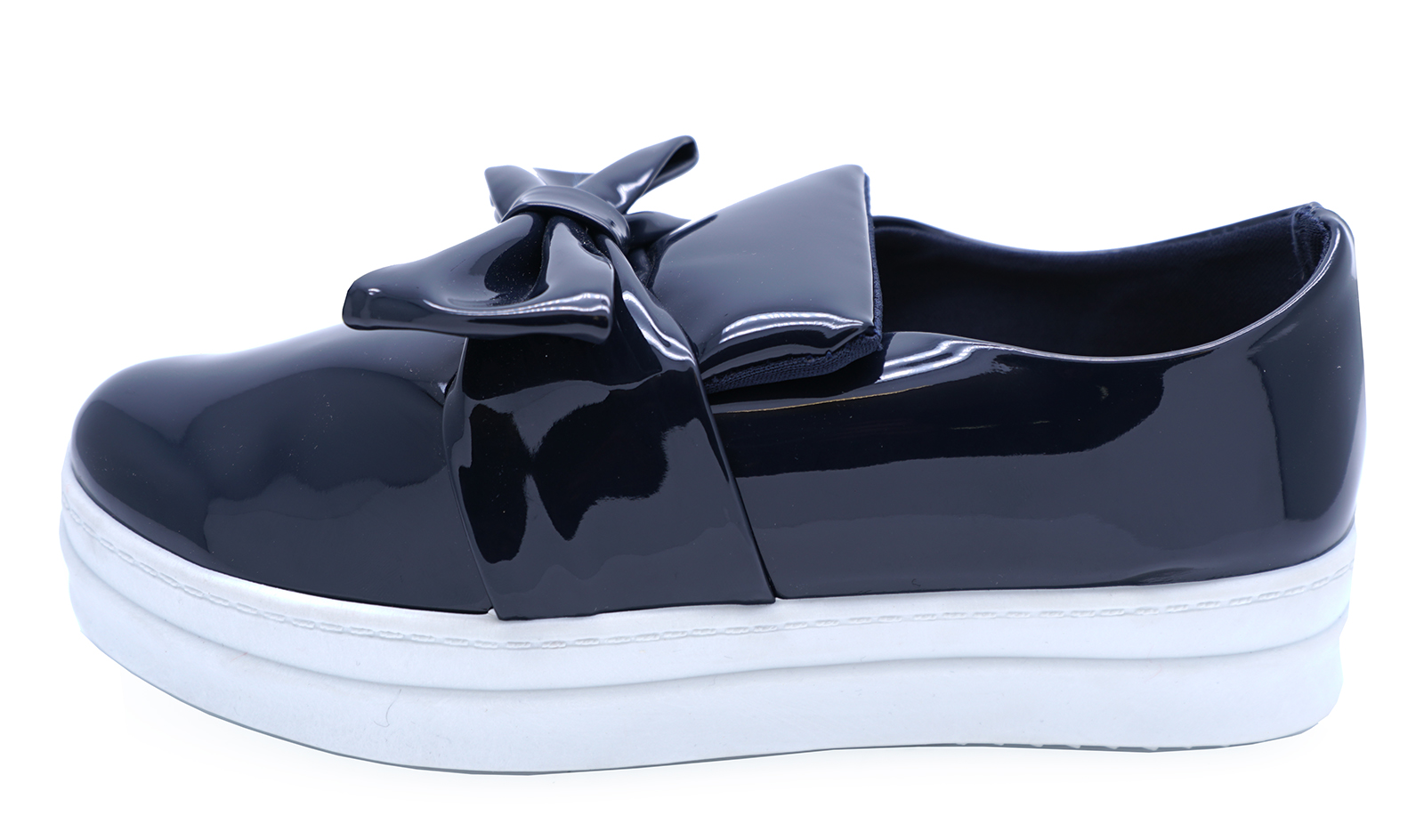 navy patent trainers
