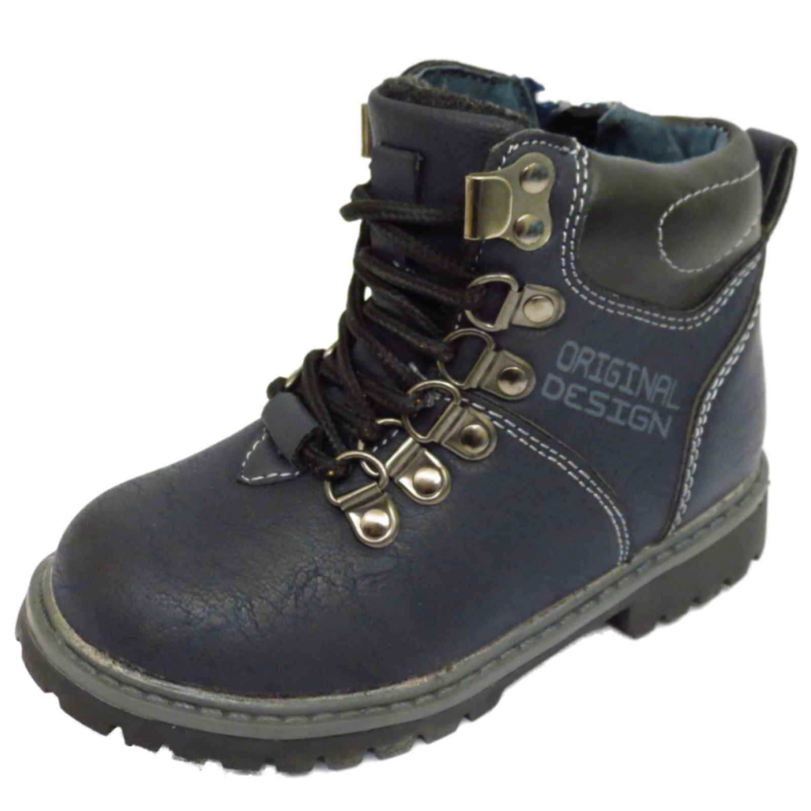 childrens navy boots