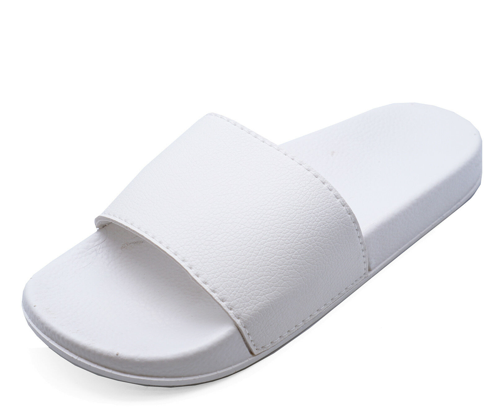 Dames: schoenen WOMENS WHITE DUNLOP SLIP-ON PEEP-TOE MULES WEDGE SLIDER