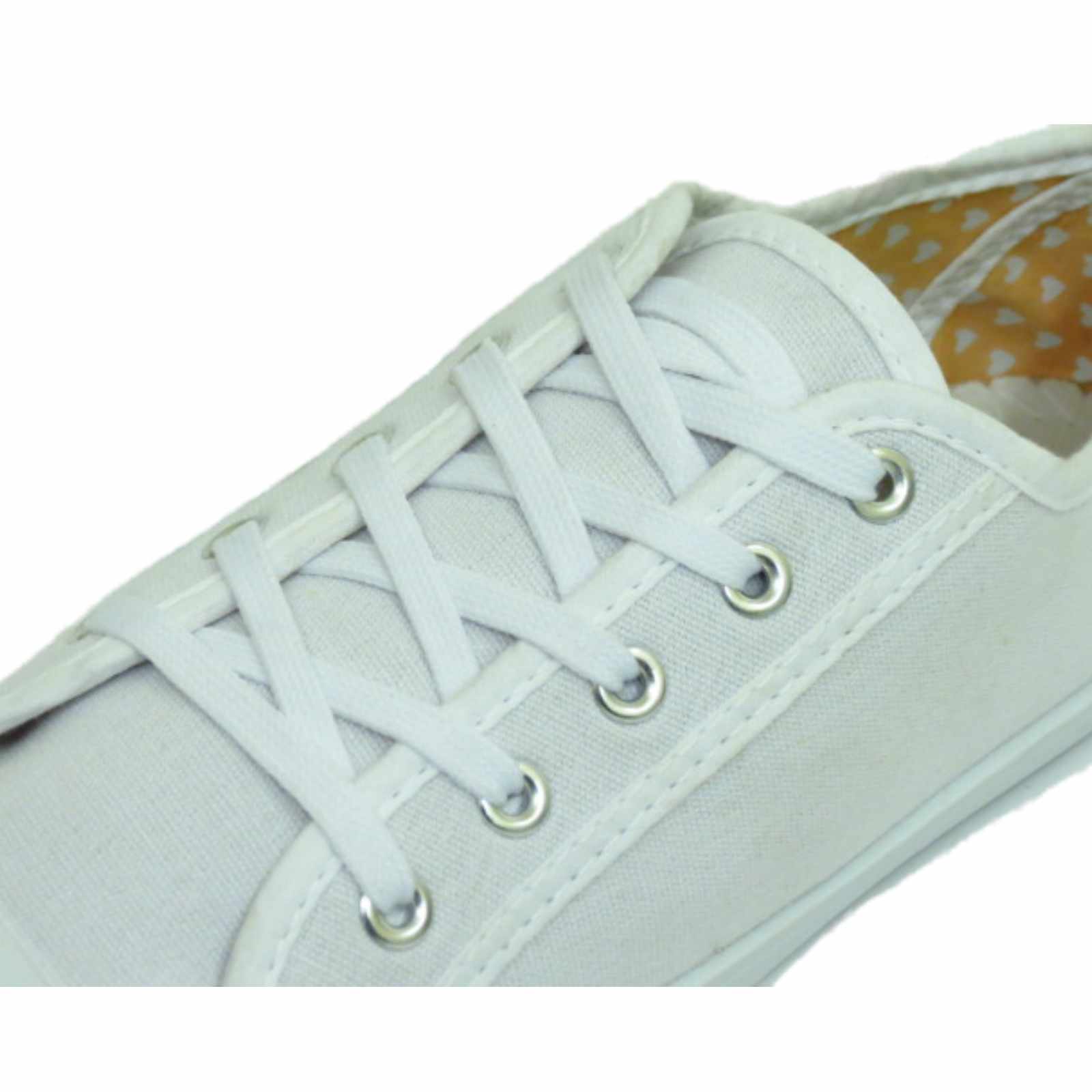 white canvas plimsolls ladies