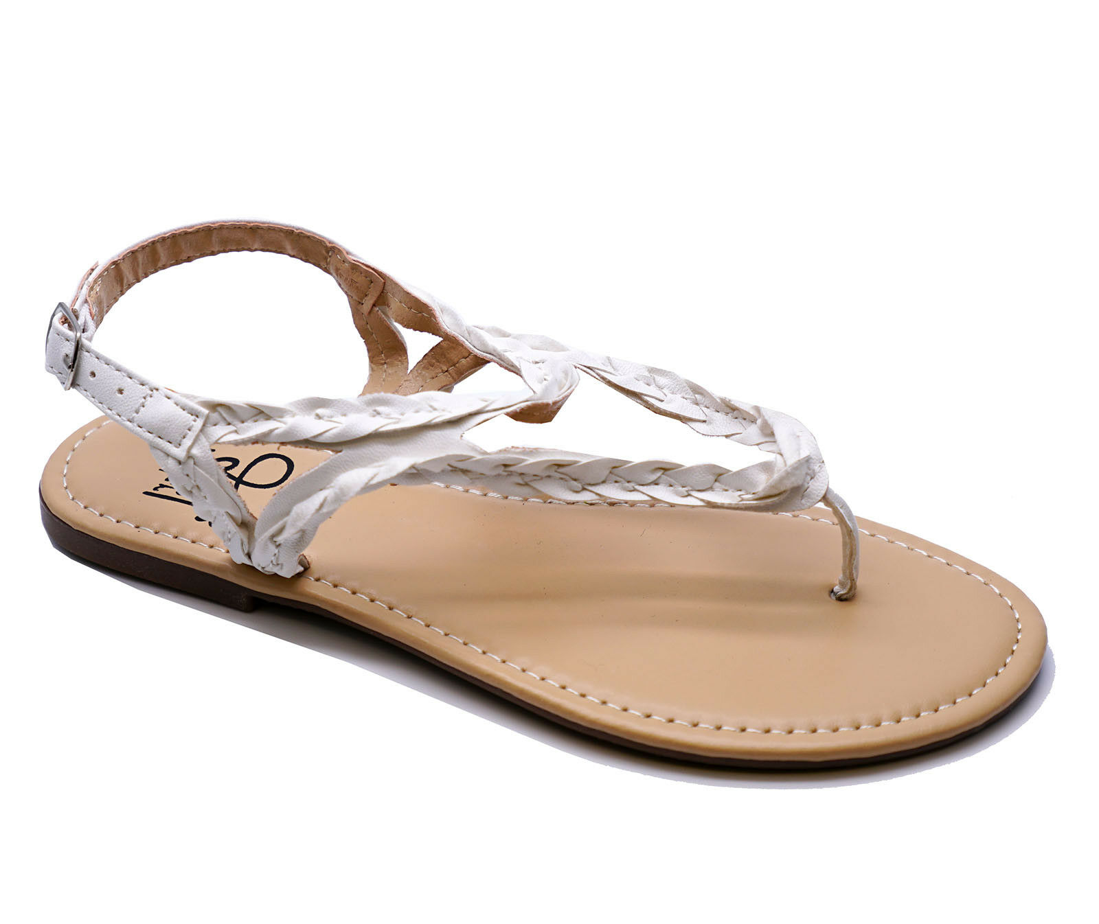 HeelzSoHigh Kids Girls Childrens White Flower Wedge Sandals Summer Holiday Shoes Sizes 8-4