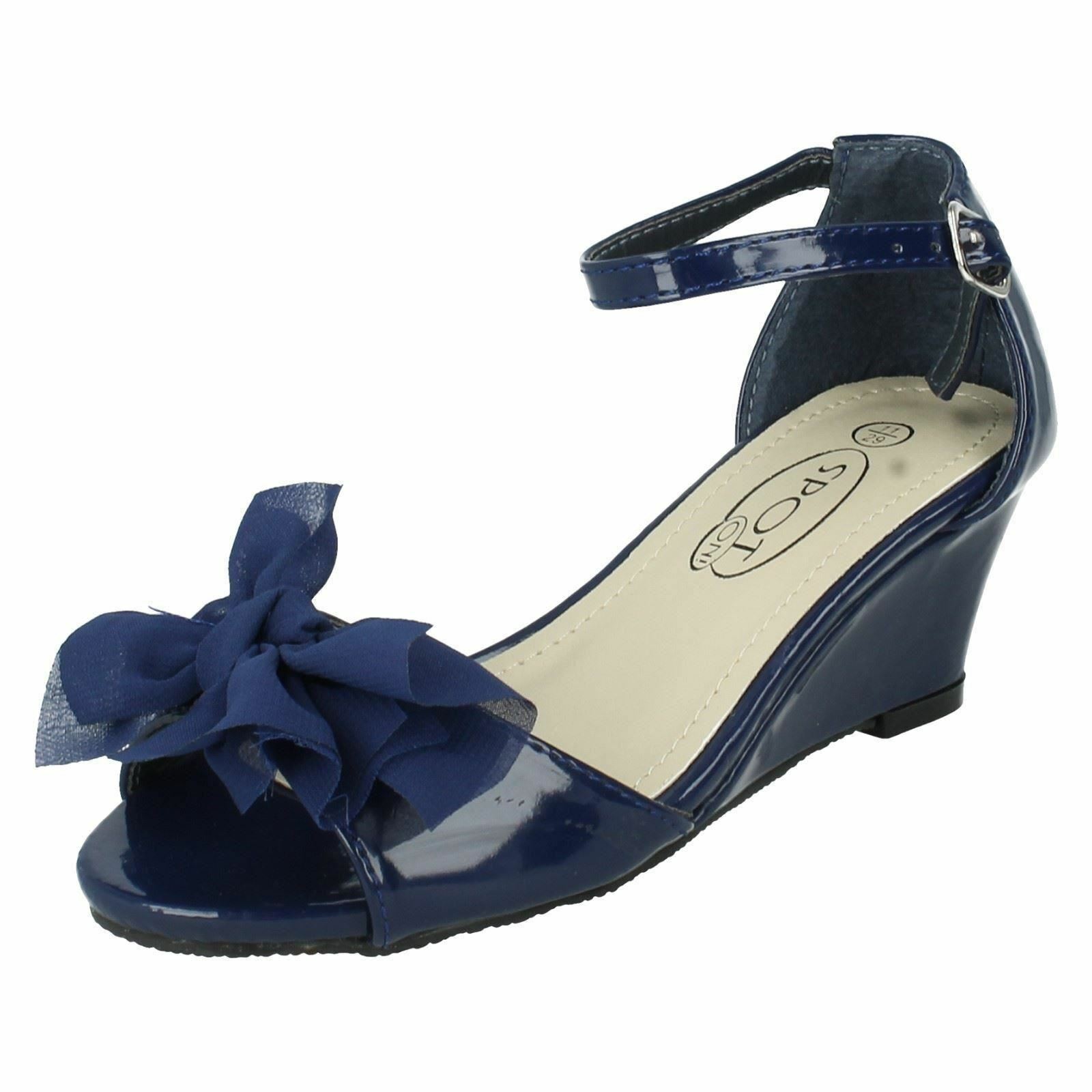 childrens navy patent shoes
