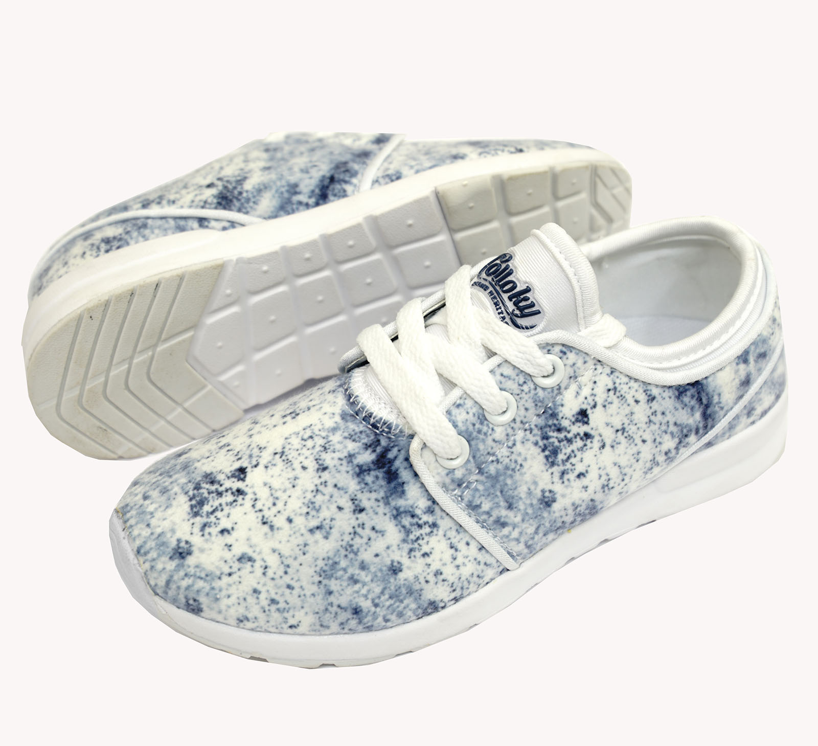 GIRLS KIDS CHILDRENS WHITE LACE-UP 