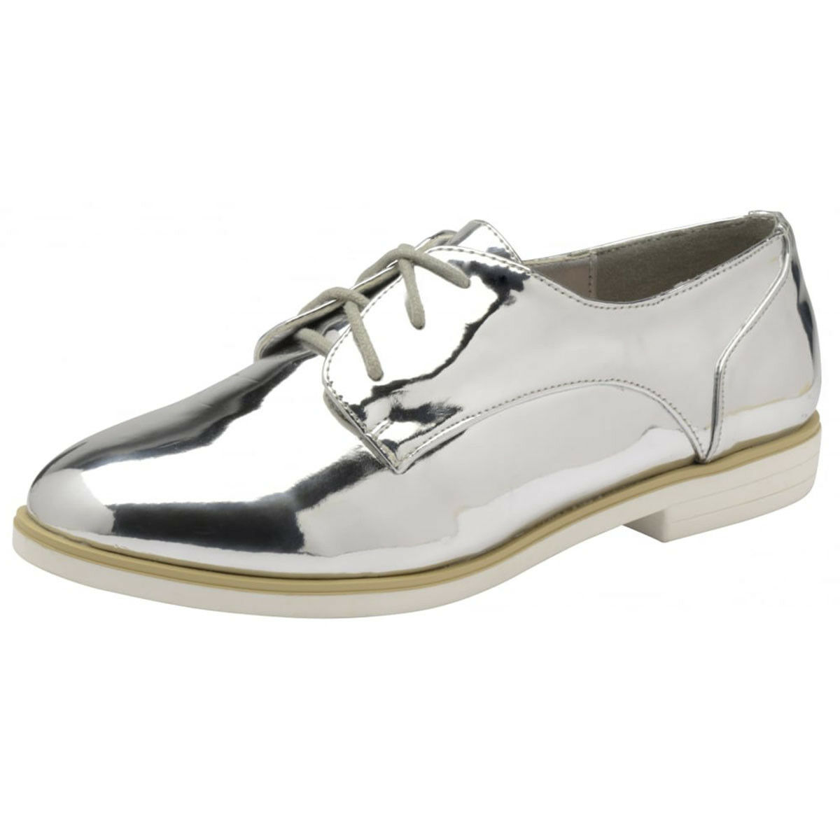 silver flat loafers