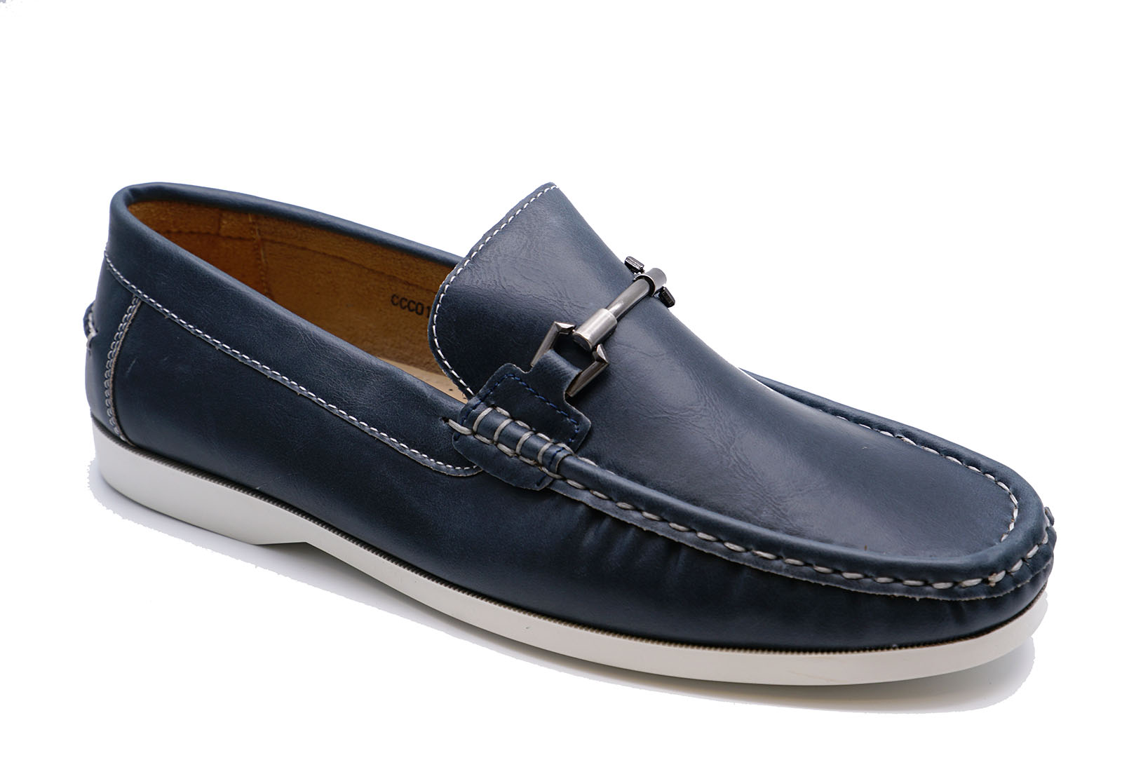 MENS NAVY SLIP-ON MOCCASINS LOAFERS DRIVING COMFY BOAT DECK CASUAL ...