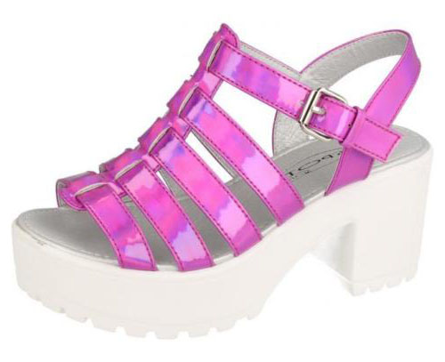 hot pink gladiator sandals