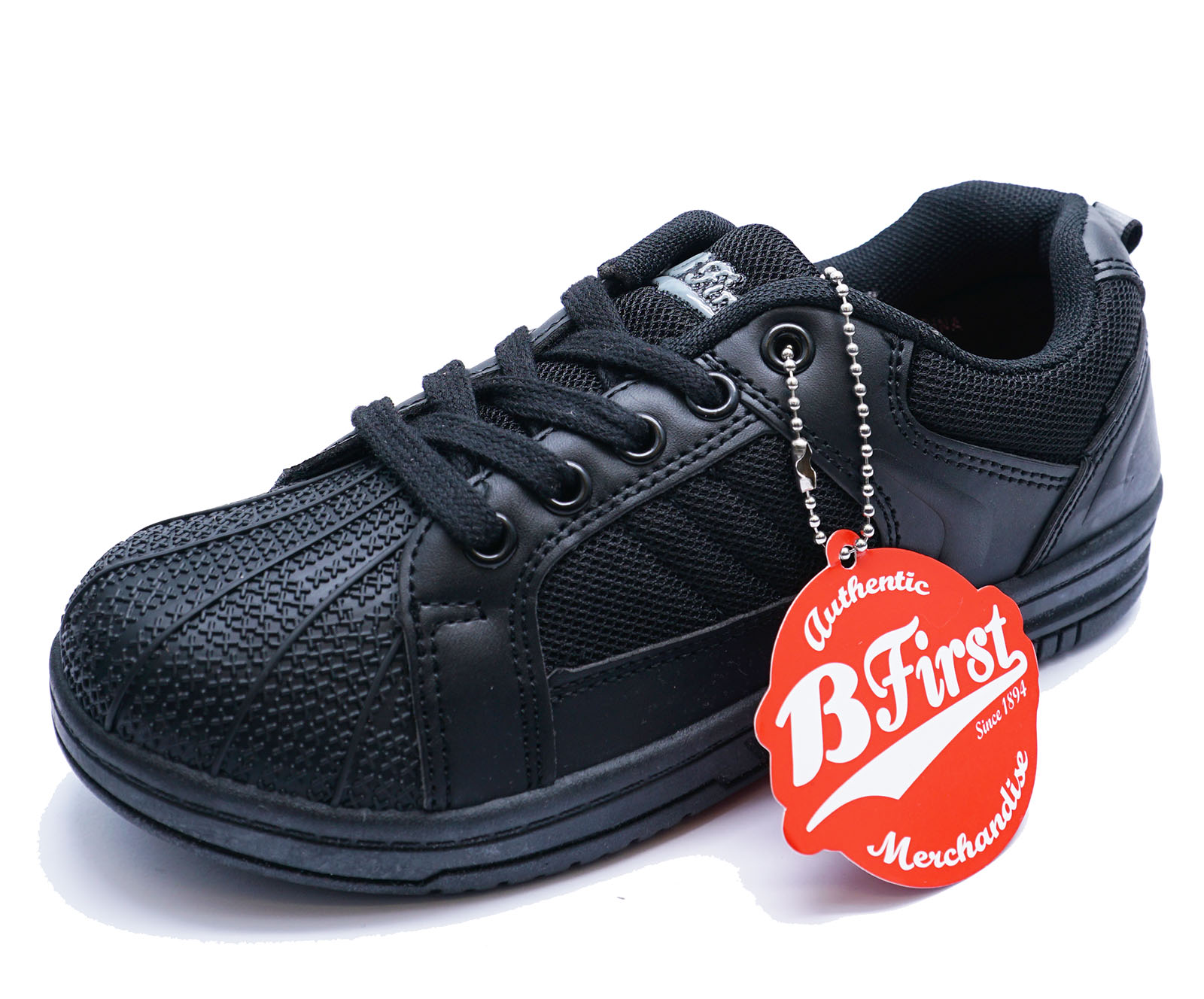 childrens black school trainers