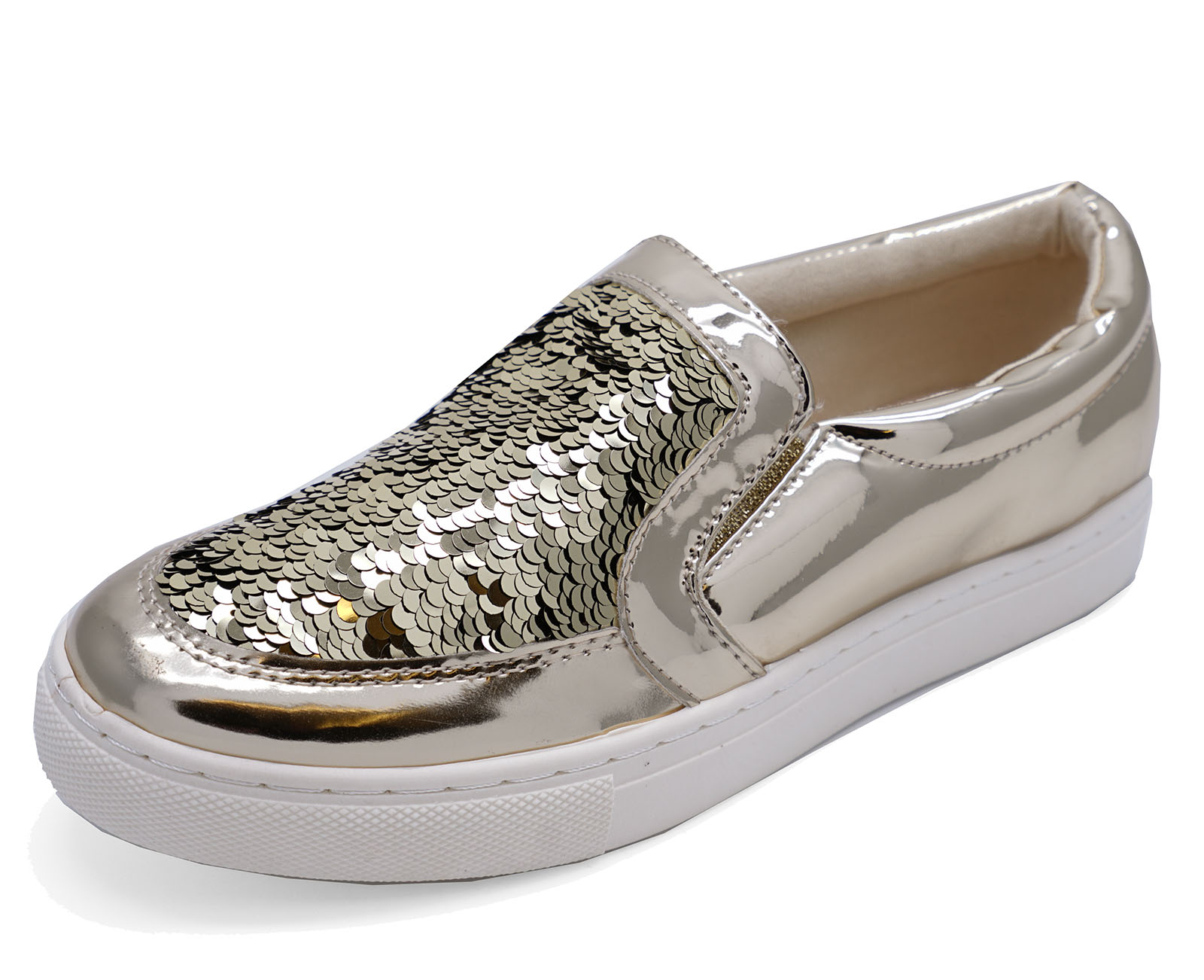 67 Limited Edition Gold sequin flat shoes for Women