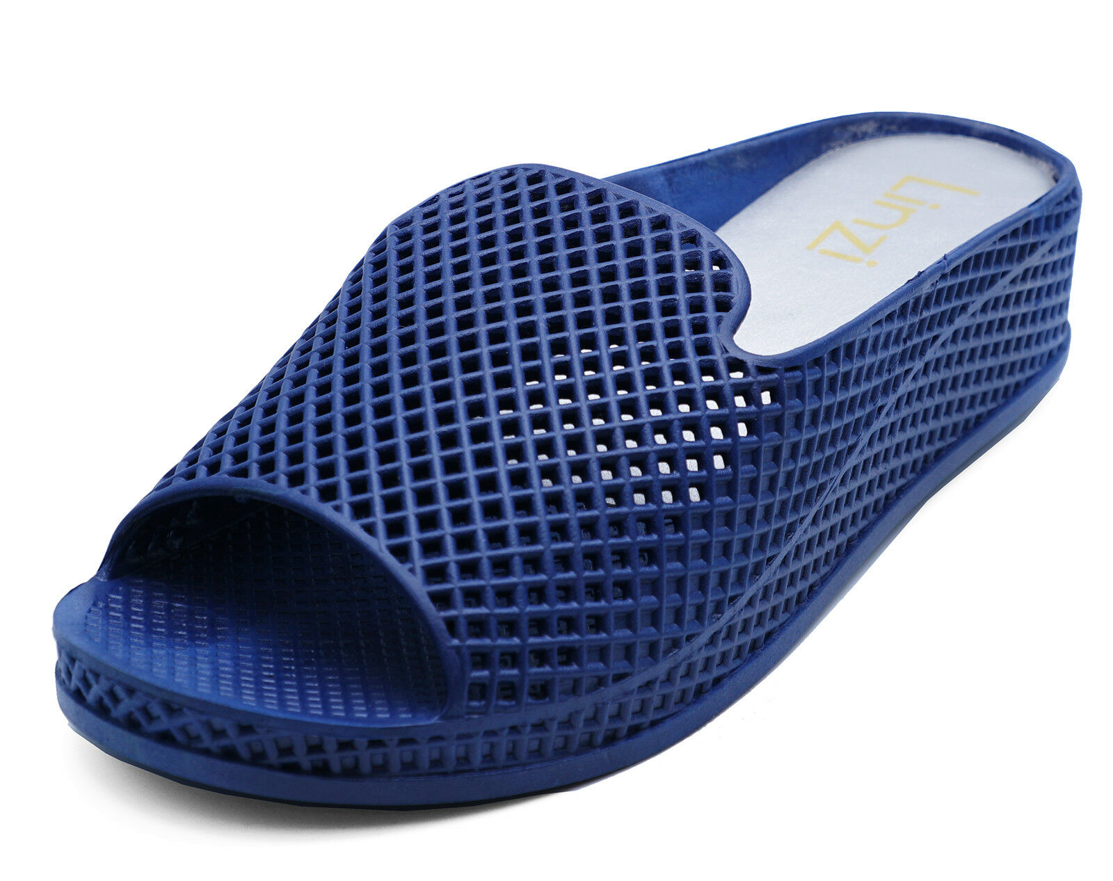 ladies navy blue mules