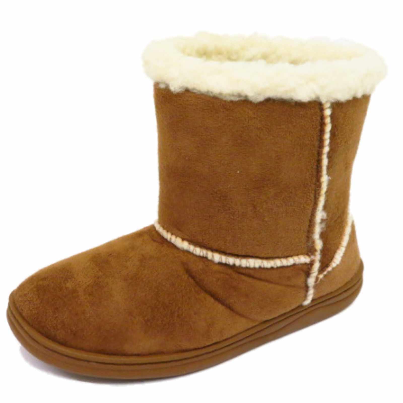 fluffy tan boots