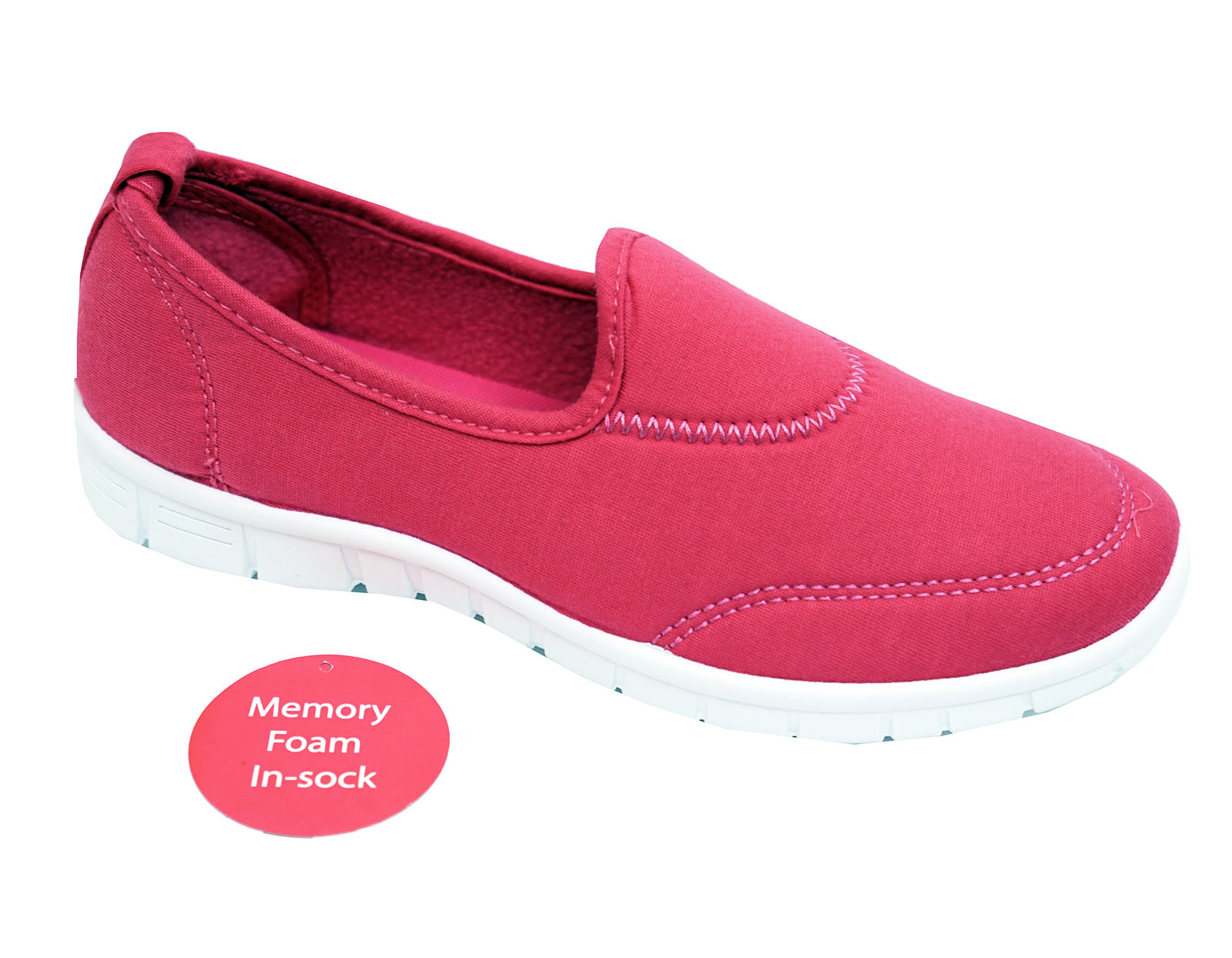 pink slip on trainers ladies