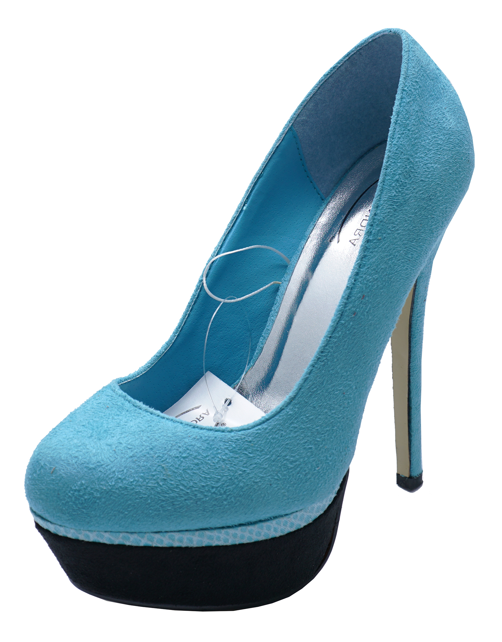 LADIES BLUE FAUX SUEDE PLATFORM STILETTO PARTY PROM LADIES BLUE FAUX SUEDE PLATFORM STILETTO PARTY PROM