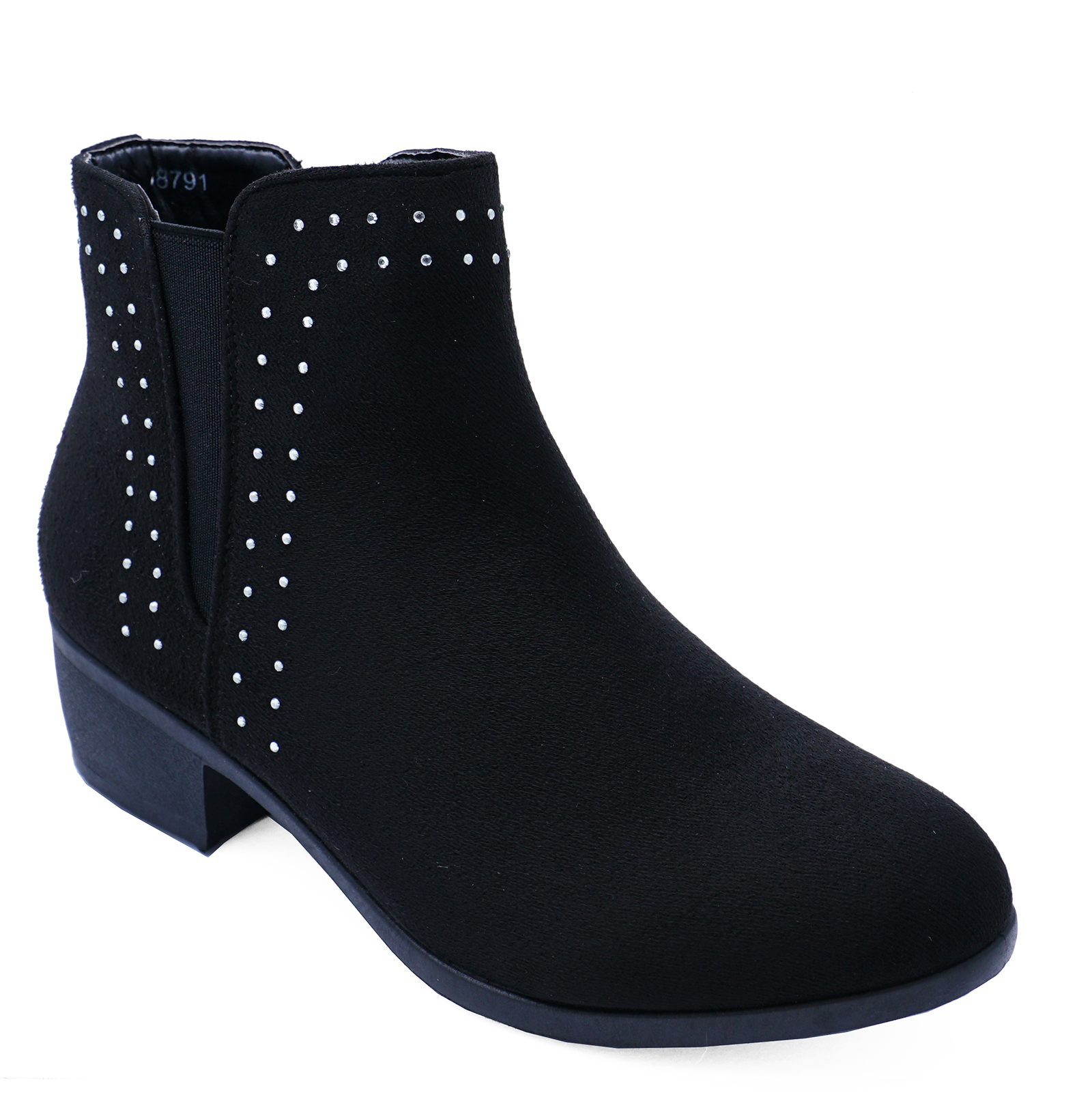 low block heel boot