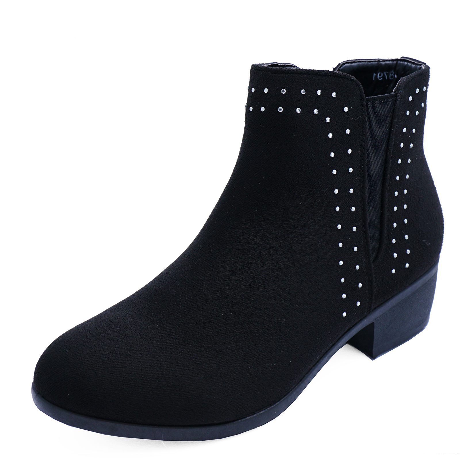 small block heel ankle boots