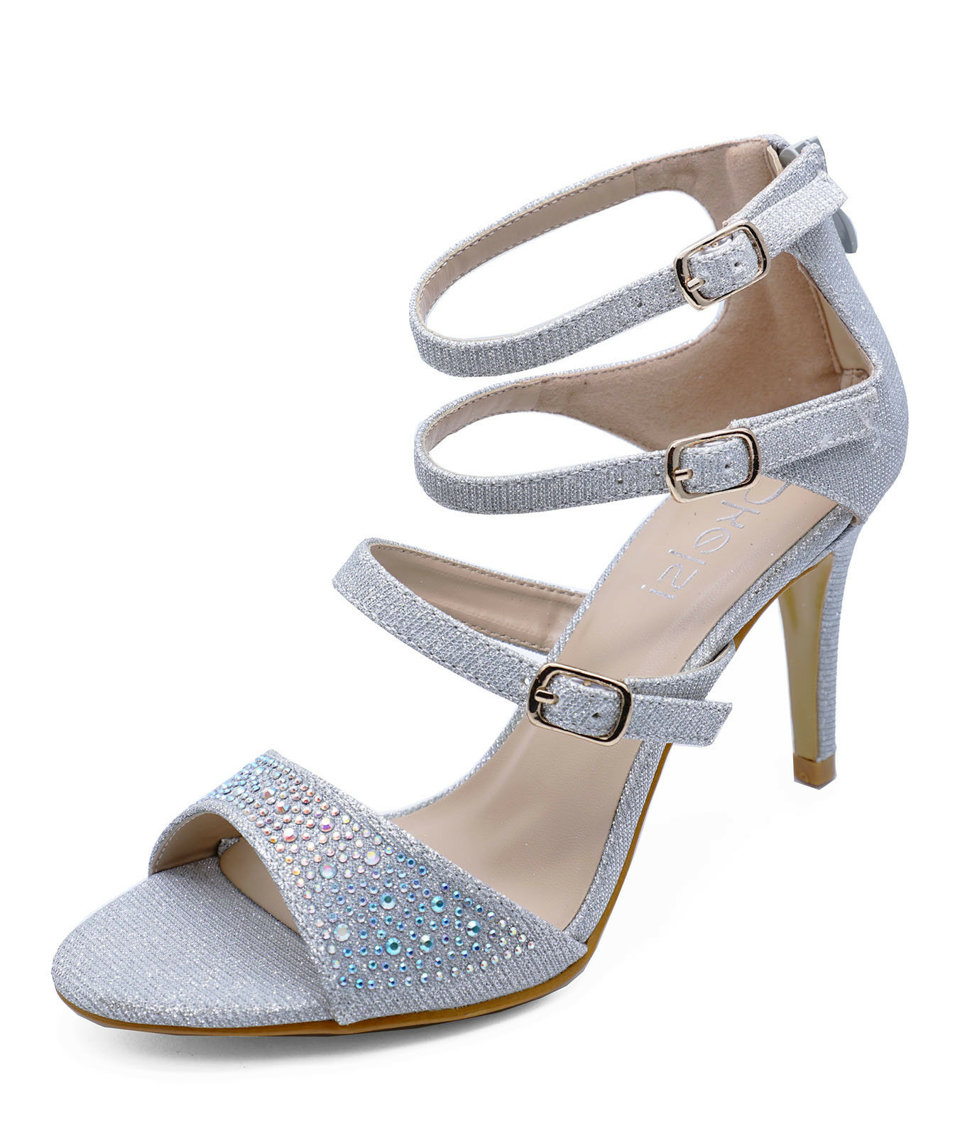ladies silver wedding shoes