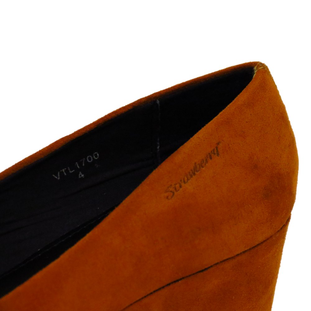 LADIES WOMENS TAN MID HEEL WEDGE PLATFORM COURT WORK SHOES PUMPS SIZE UK 3-8