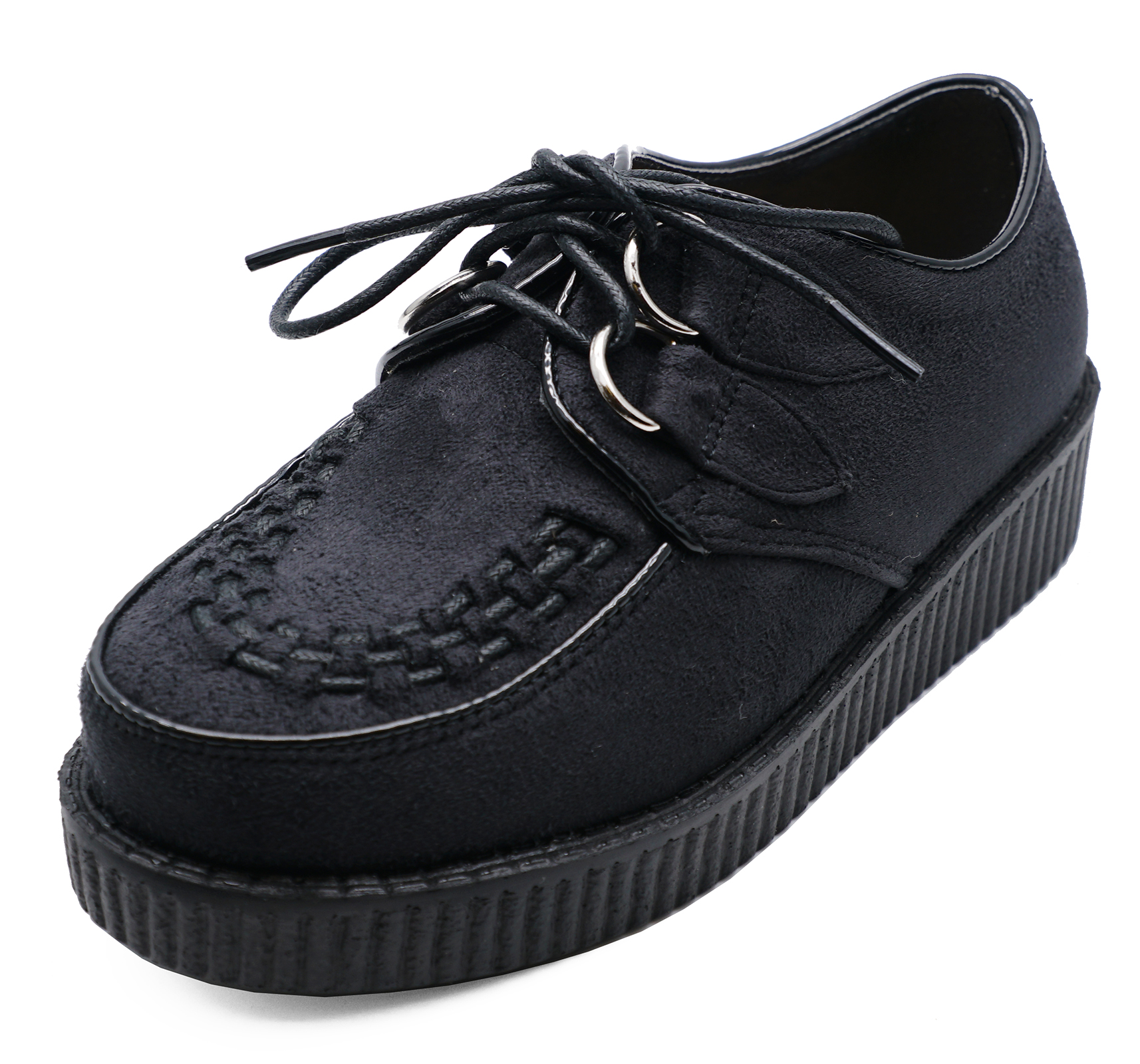 black fancy sneakers