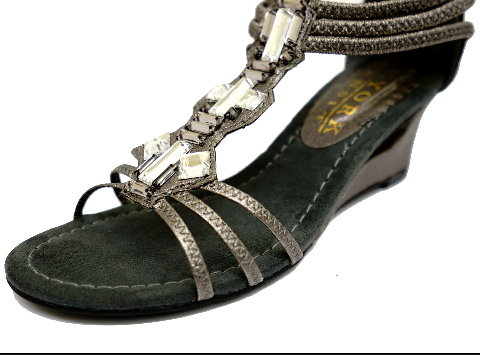 ladies gladiator wedge sandals
