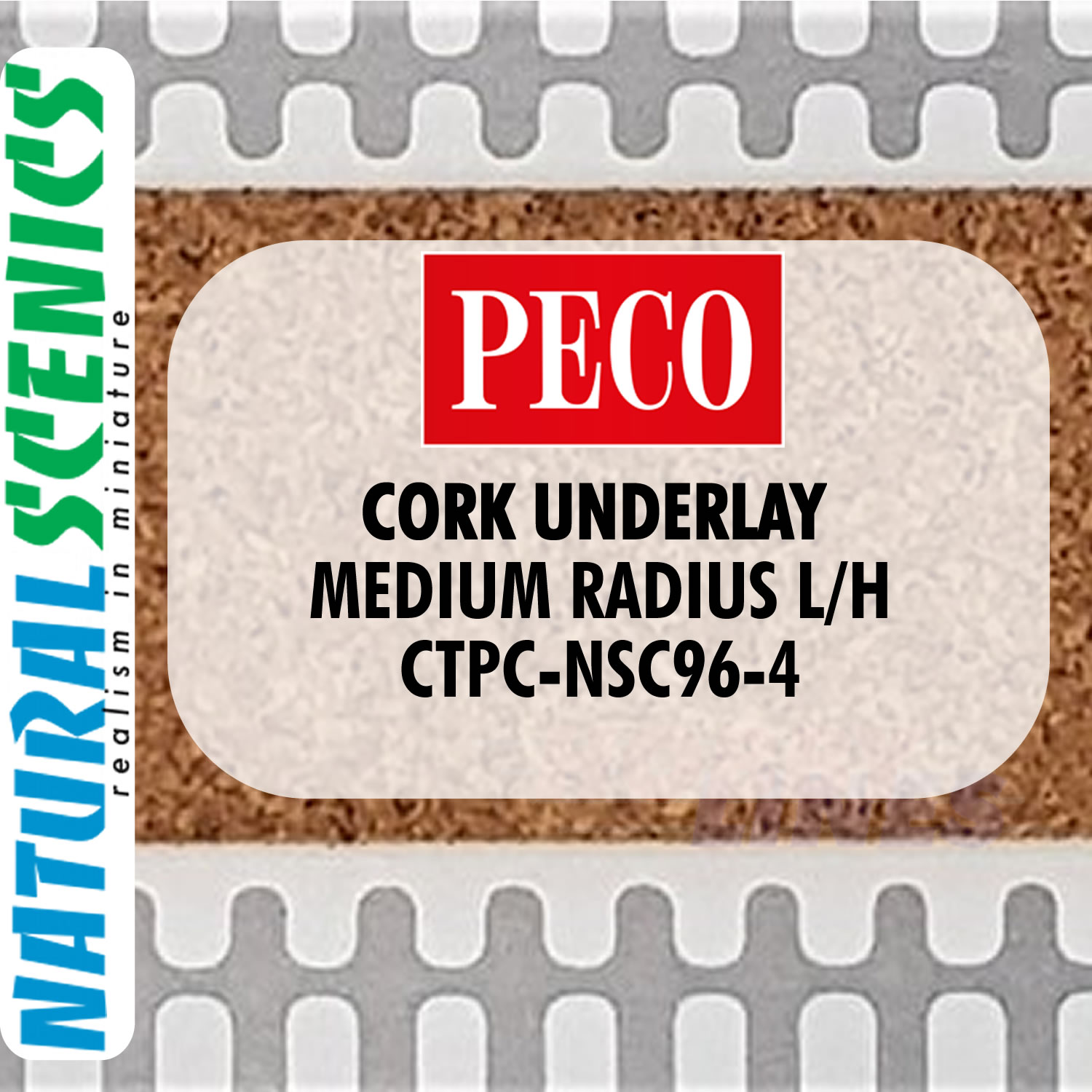 CORK UNDERLAY OO HO Range for PECO HORNBY Track ranges Natural Scenics - Picture 56 of 57