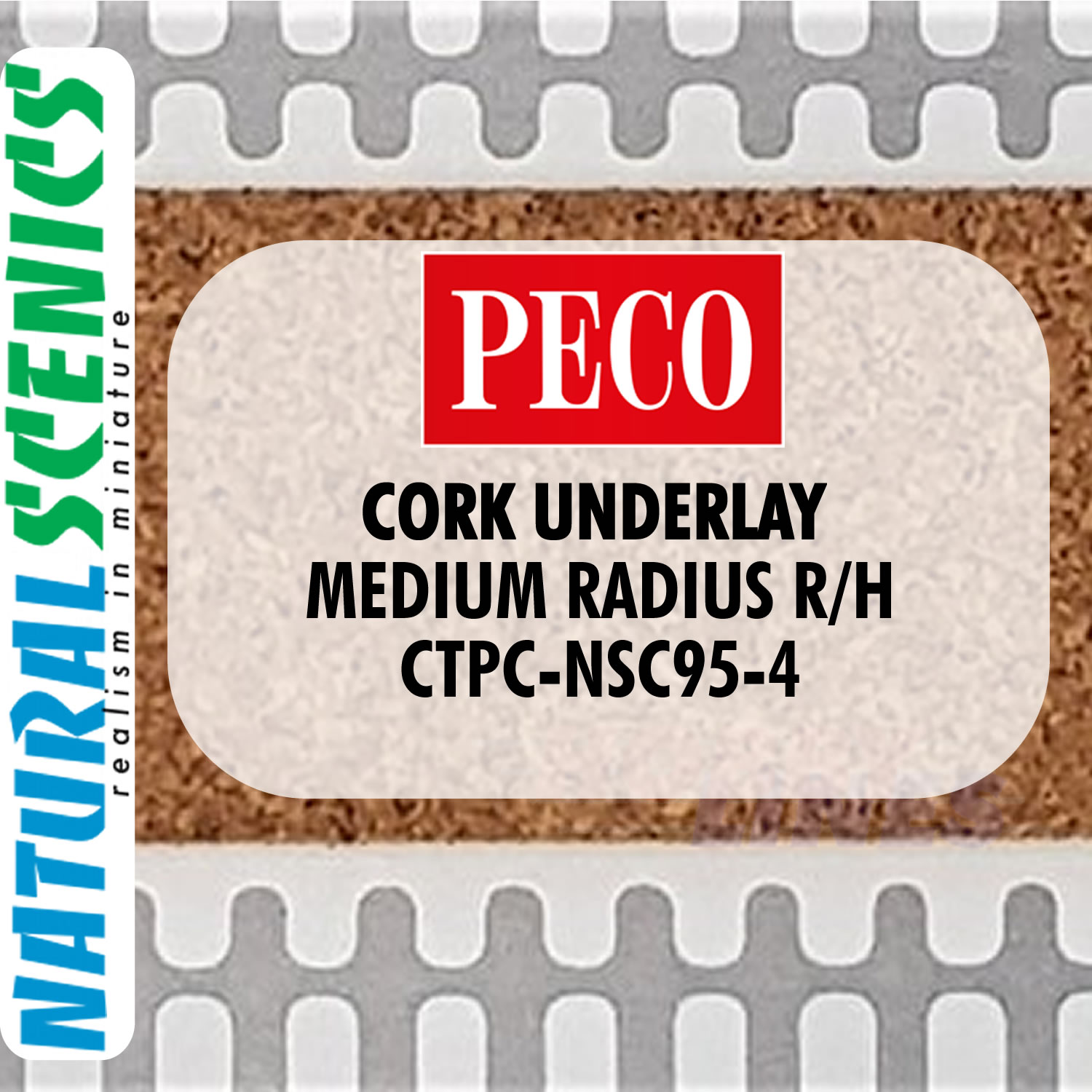 CORK UNDERLAY OO HO Range for PECO HORNBY Track ranges Natural Scenics - Picture 55 of 57