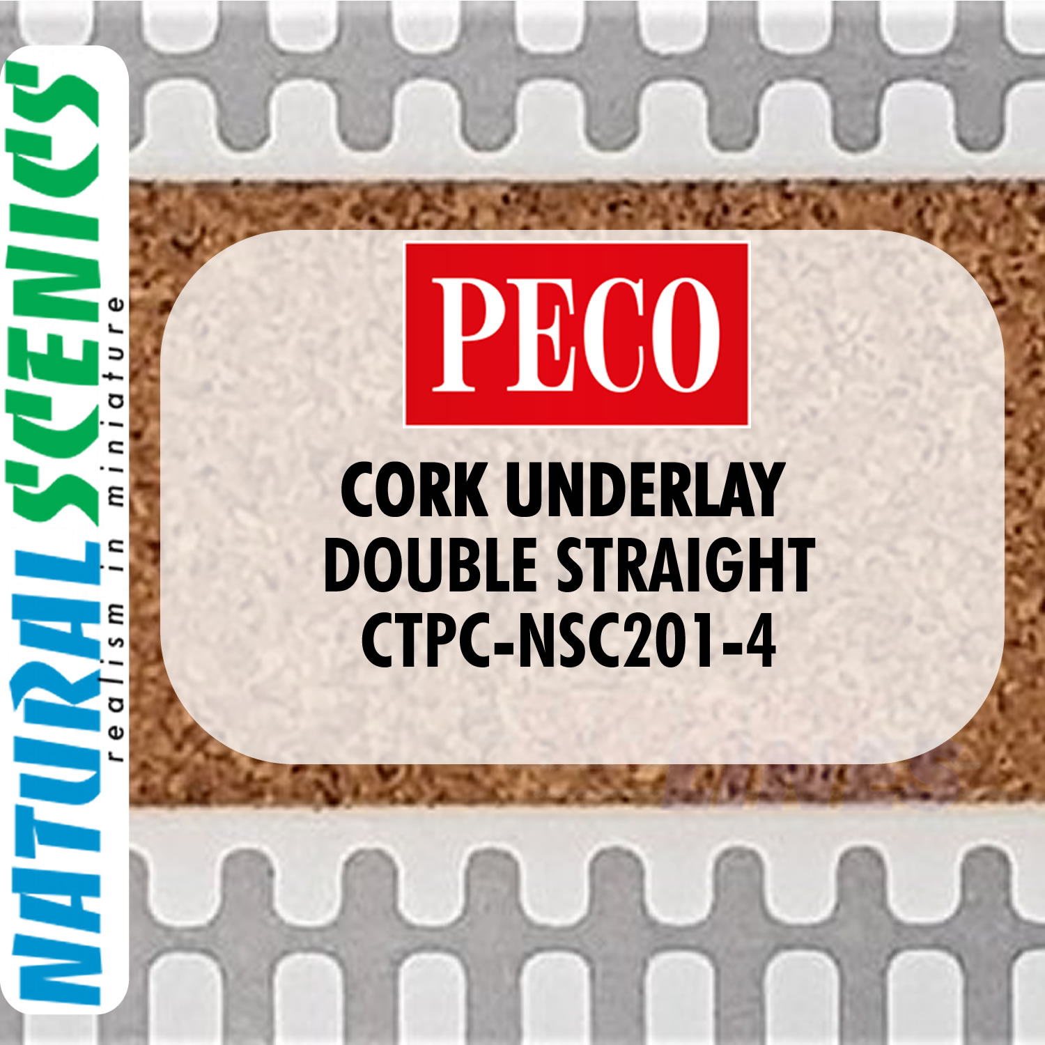 CORK UNDERLAY OO HO Range for PECO HORNBY Track ranges Natural Scenics - Picture 9 of 57