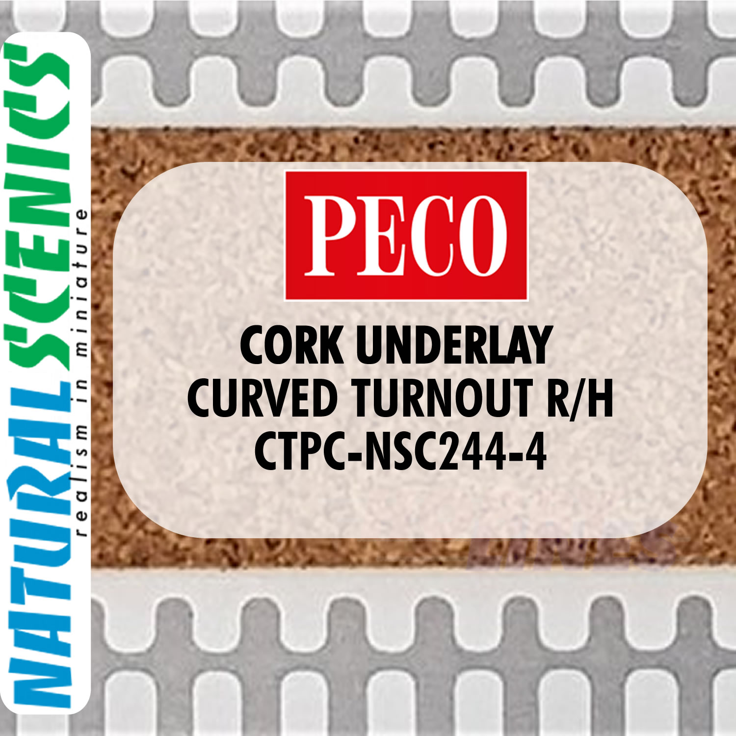 CORK UNDERLAY OO HO Range for PECO HORNBY Track ranges Natural Scenics - Picture 26 of 57