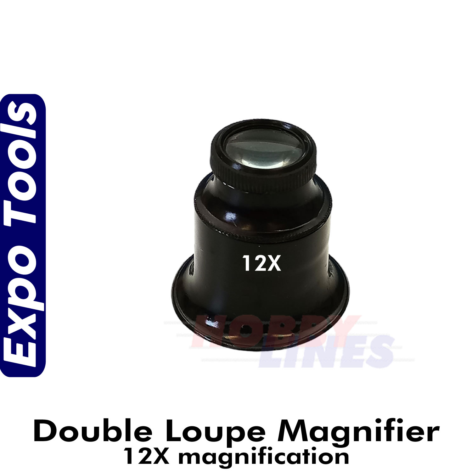 Double Loupe Magnifier Range 10X 12X 14X Expo Tools