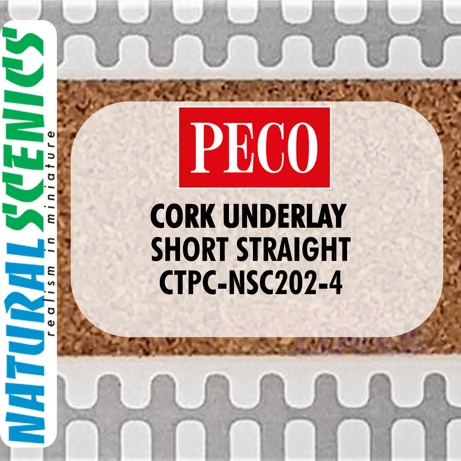 CORK UNDERLAY OO HO Range for PECO HORNBY Track ranges Natural Scenics - Picture 10 of 57