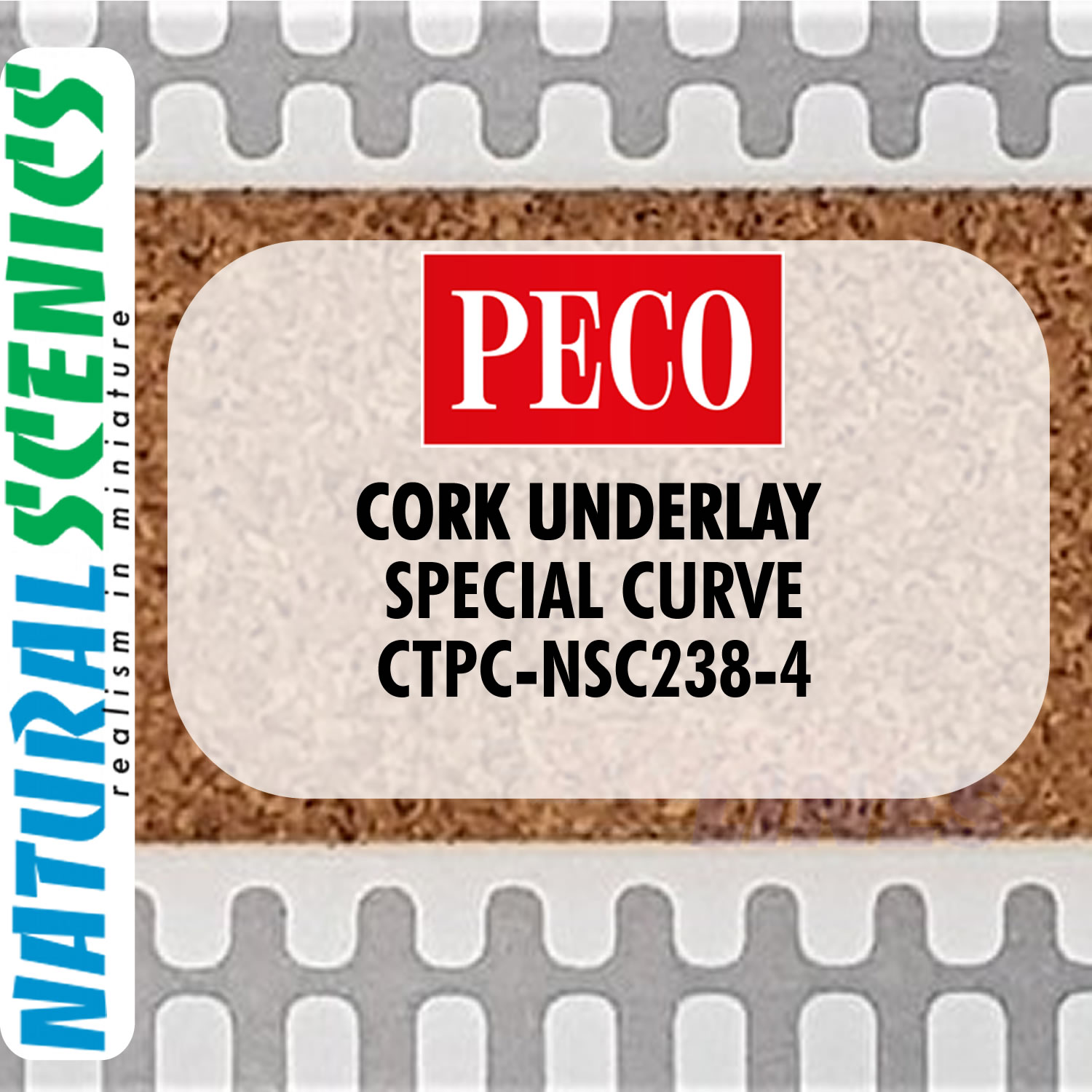 CORK UNDERLAY OO HO Range for PECO HORNBY Track ranges Natural Scenics - Picture 23 of 57