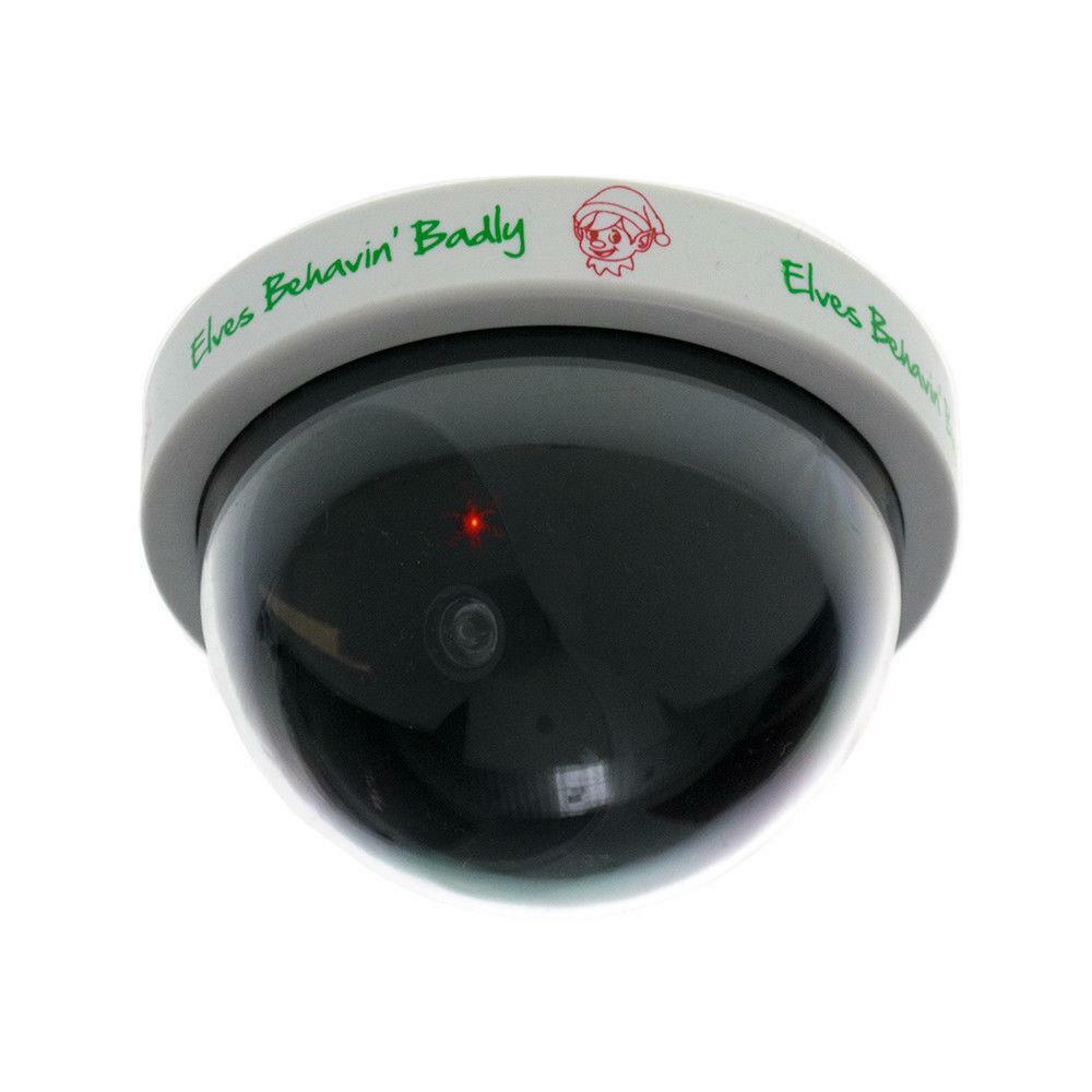 Naughty Elves Behavin' Badly Christmas Elf Surveillance Dummy Security Camera 