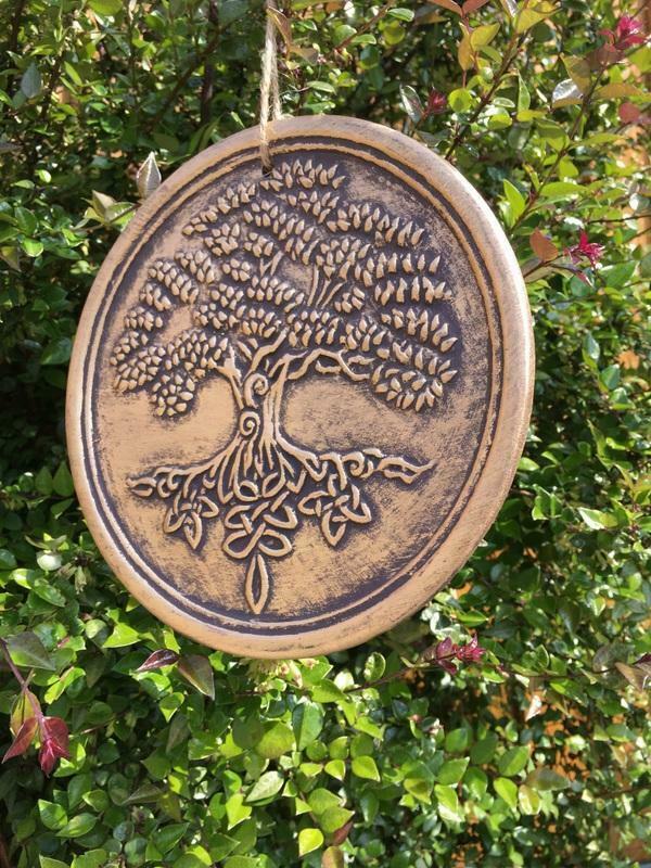 Tree Of Life Hanging Wall Plaque Pagan Wiccan GARDEN Ornament