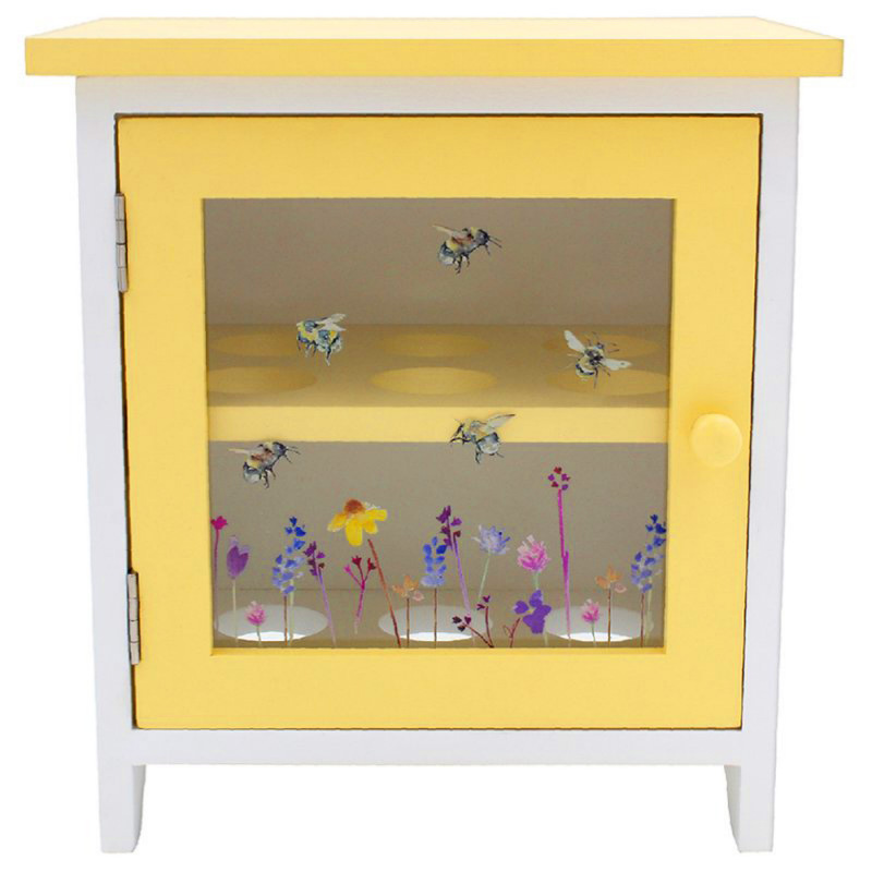 Wooden 12 Egg Storage Cabinet - Busy Bumble Bee - Country ...