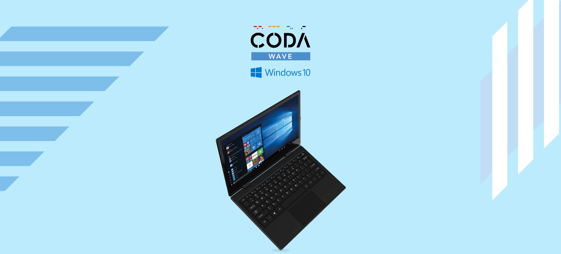 CODA Wave 11.6 inch Convertible Laptop Windows 10 Intel Celeron Dual ...