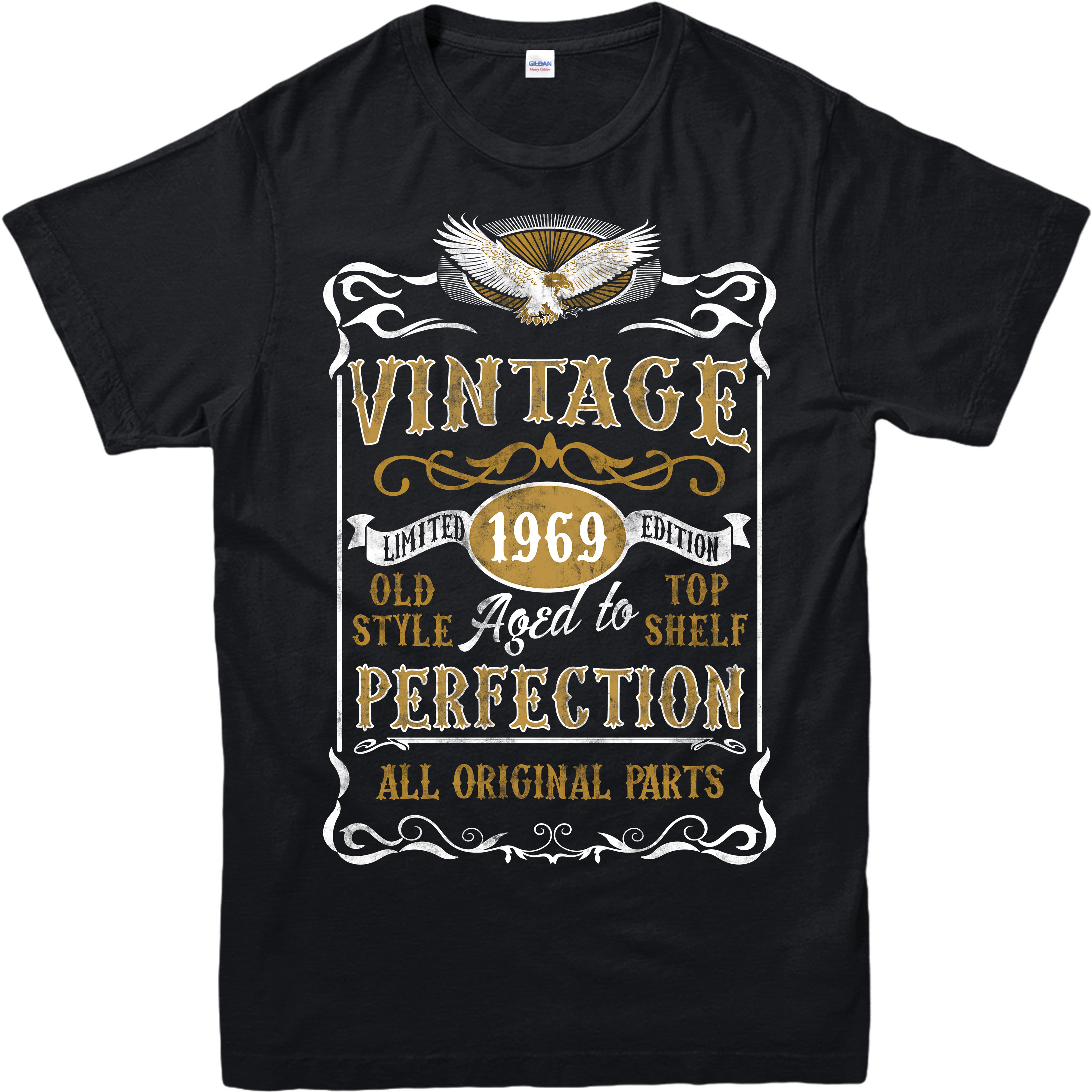 Made in 1969 Vintage T-Shirt, Born 1969 Birthday Age Year Gift Top | eBay